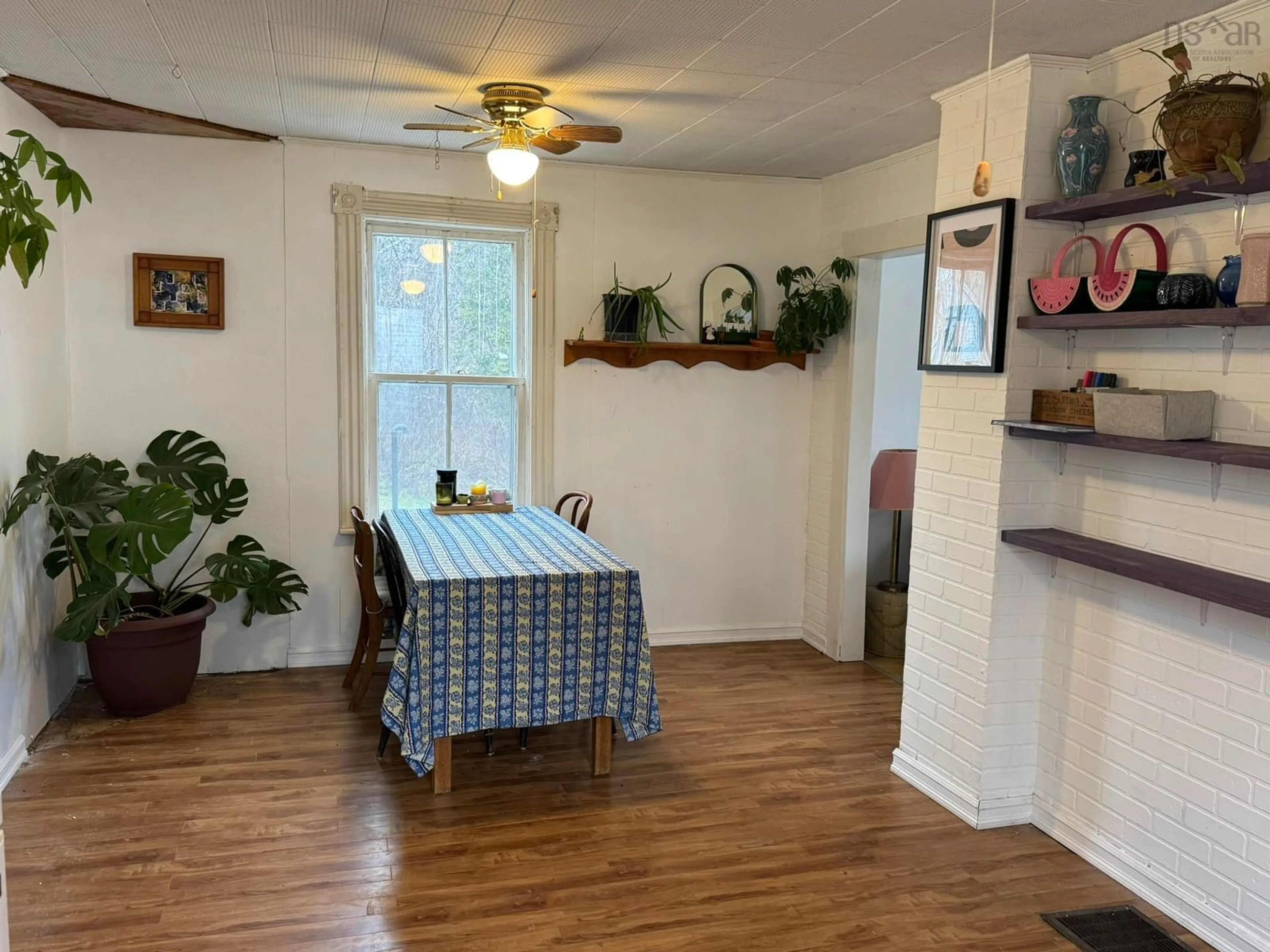 Dining room, wood/laminate floor for 10 Gould's Lane, Brooklyn Nova Scotia B0J 1H0