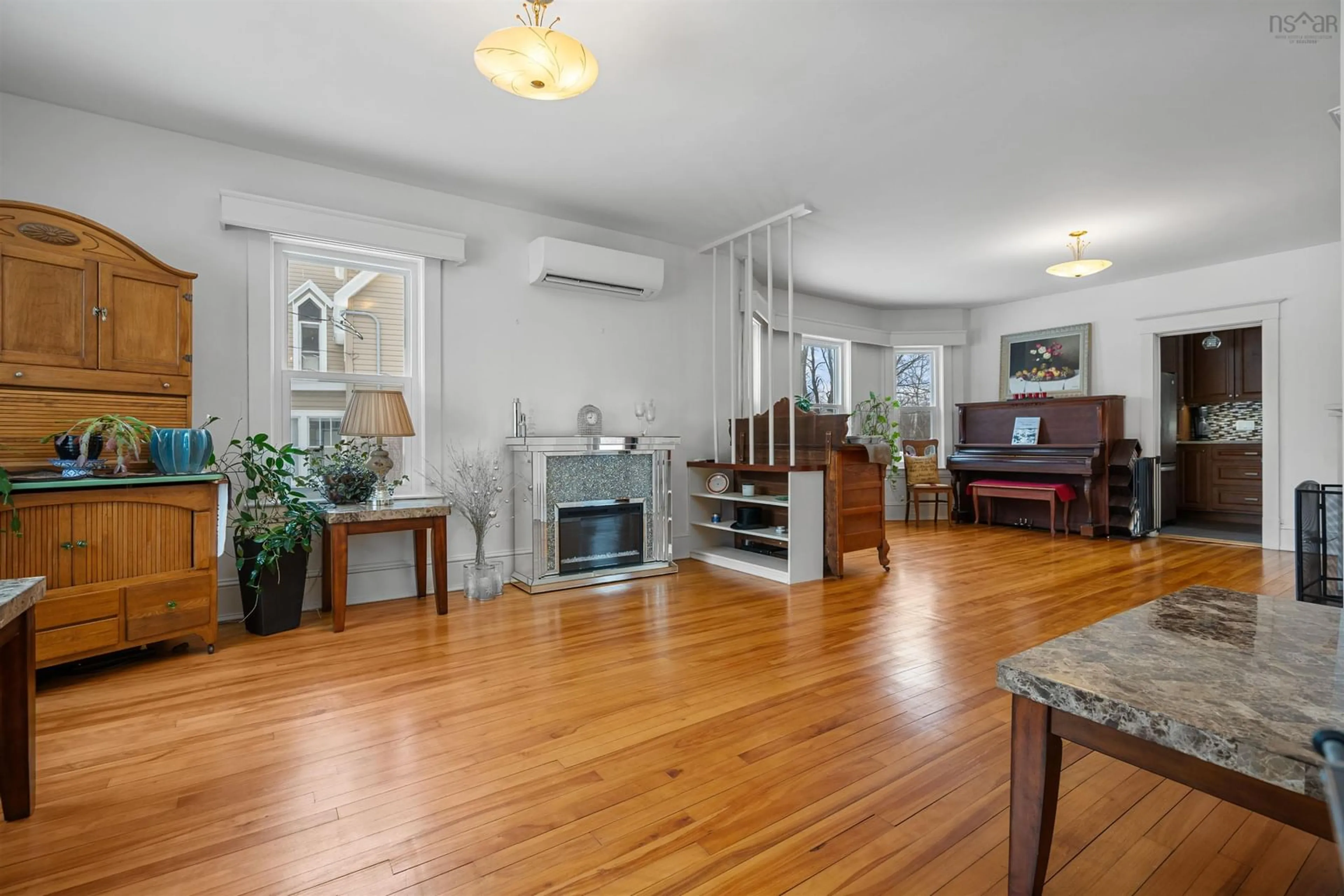 Living room with furniture, unknown for 1637 North Main St, Westville Nova Scotia B0K 2A0