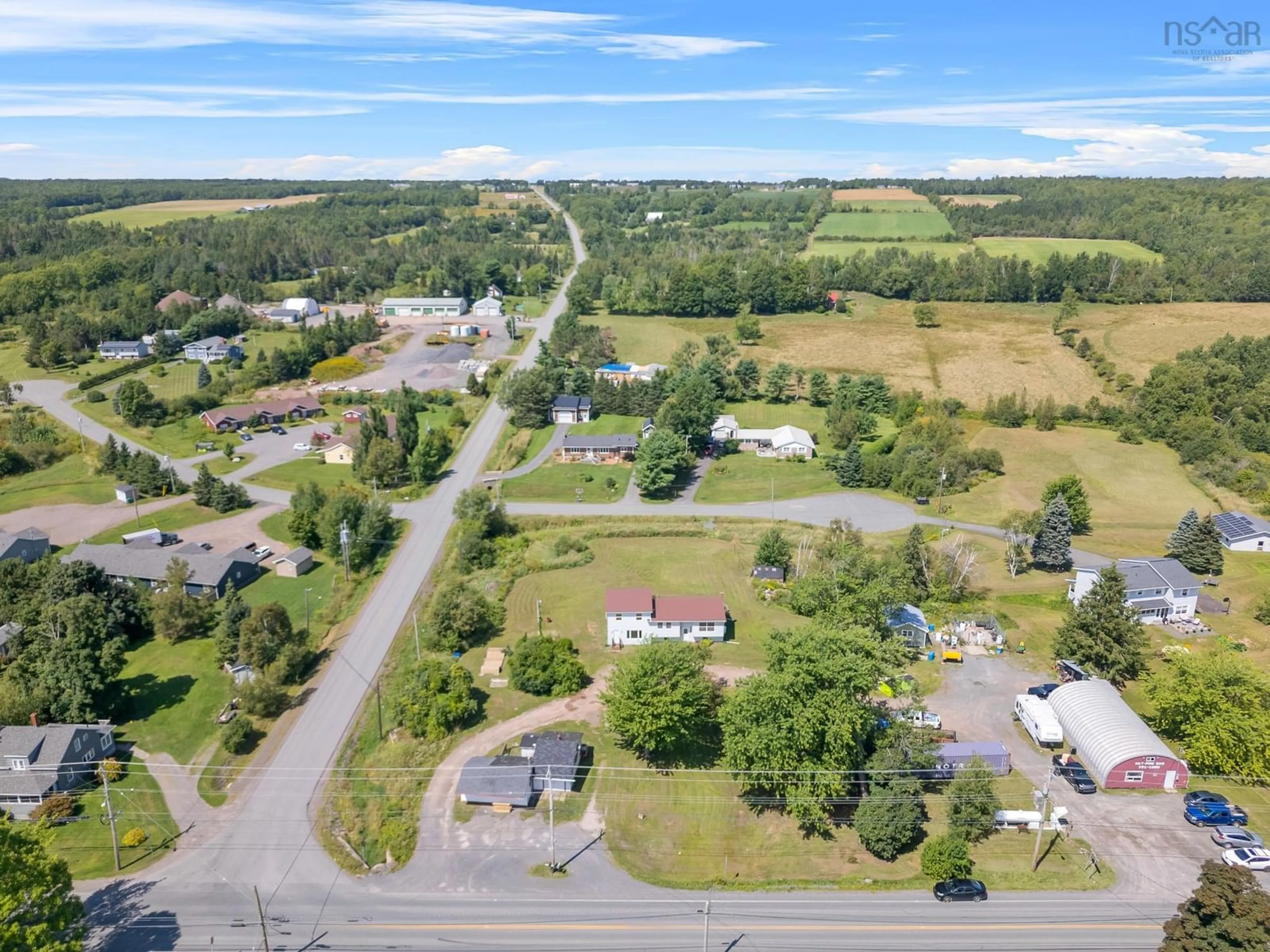 A pic from outside/outdoor area/front of a property/back of a property/a pic from drone, street for 2447 Highway 376, Lyons Brook Nova Scotia B0K 1H0