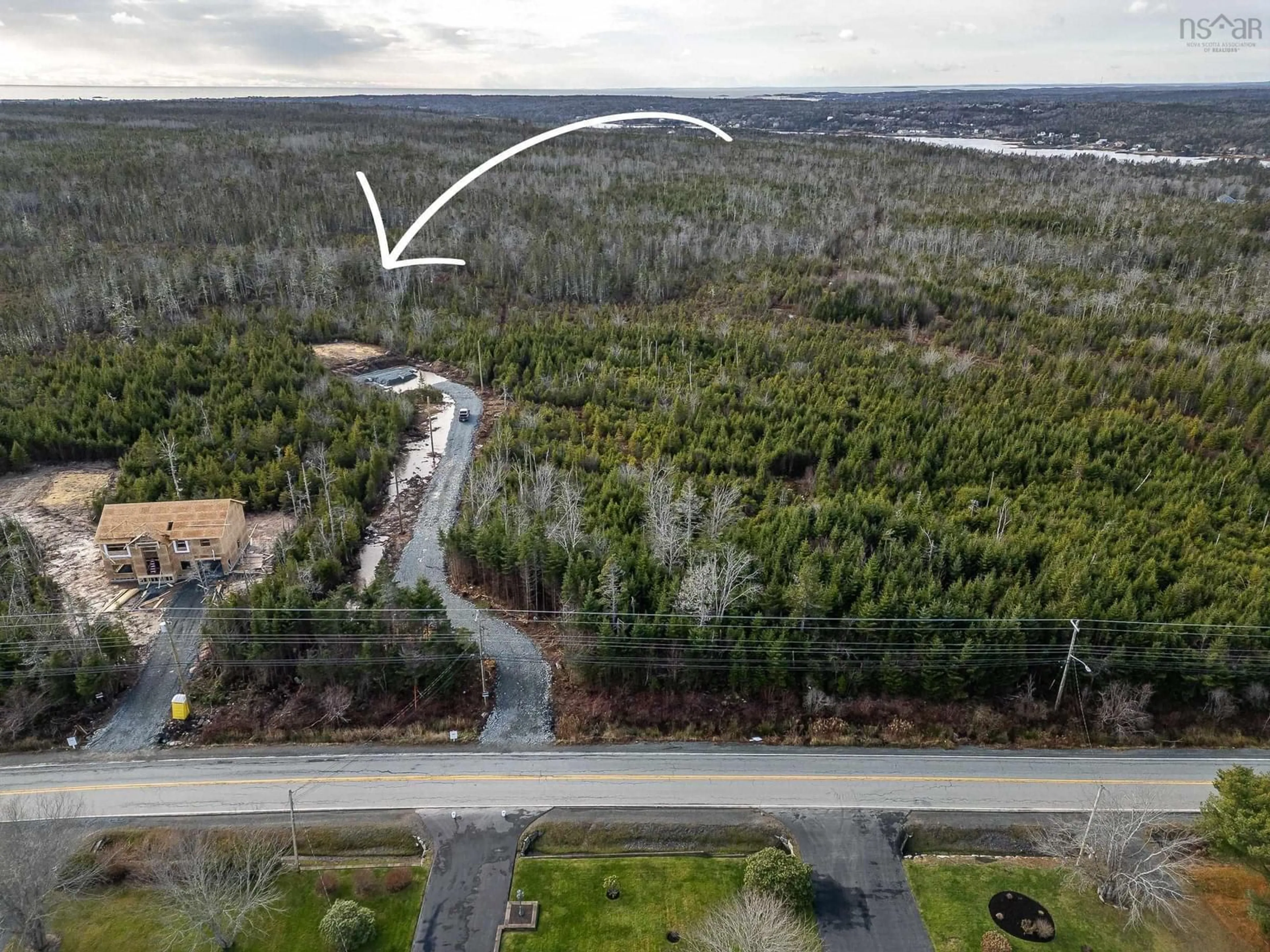 A pic from outside/outdoor area/front of a property/back of a property/a pic from drone, forest/trees view for lot 27 Terence Bay Rd, Whites Lake Nova Scotia B3T 1W4