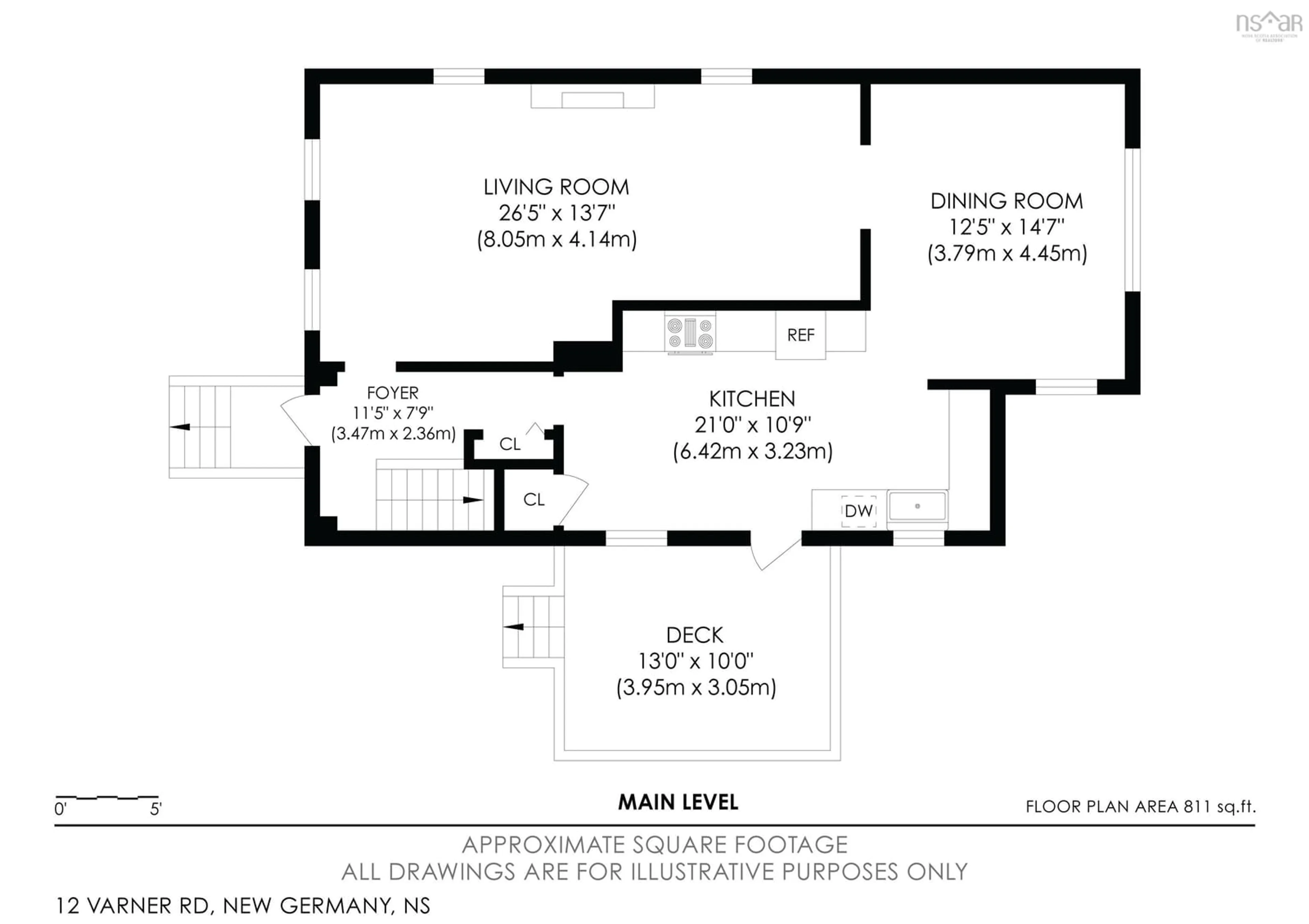 Floor plan for 12 Varner Rd, New Germany Nova Scotia B0R 1E0