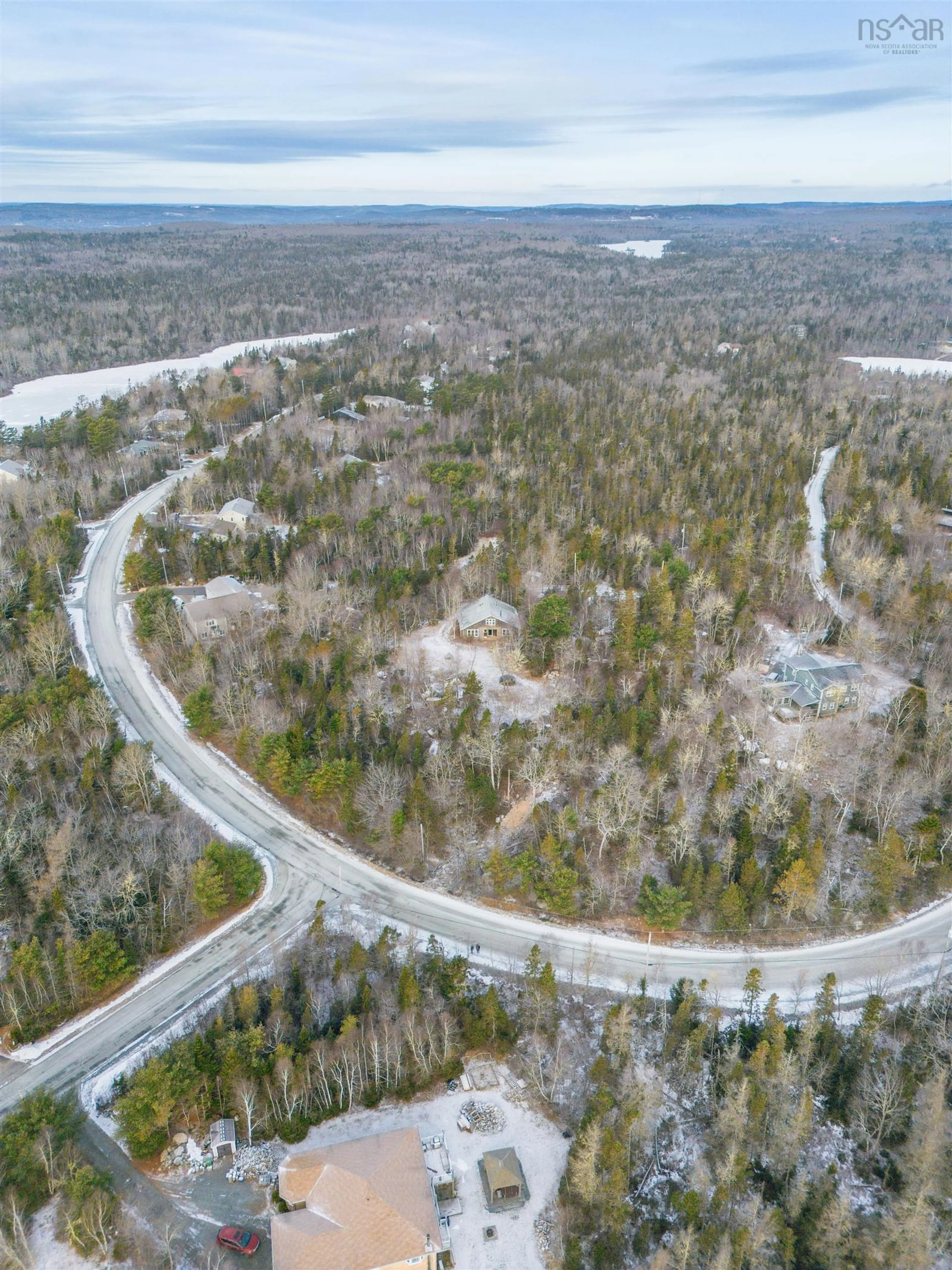 A pic from outside/outdoor area/front of a property/back of a property/a pic from drone, forest/trees view for 70 Three Brooks Dr, Hubley Nova Scotia B3Z 1A4