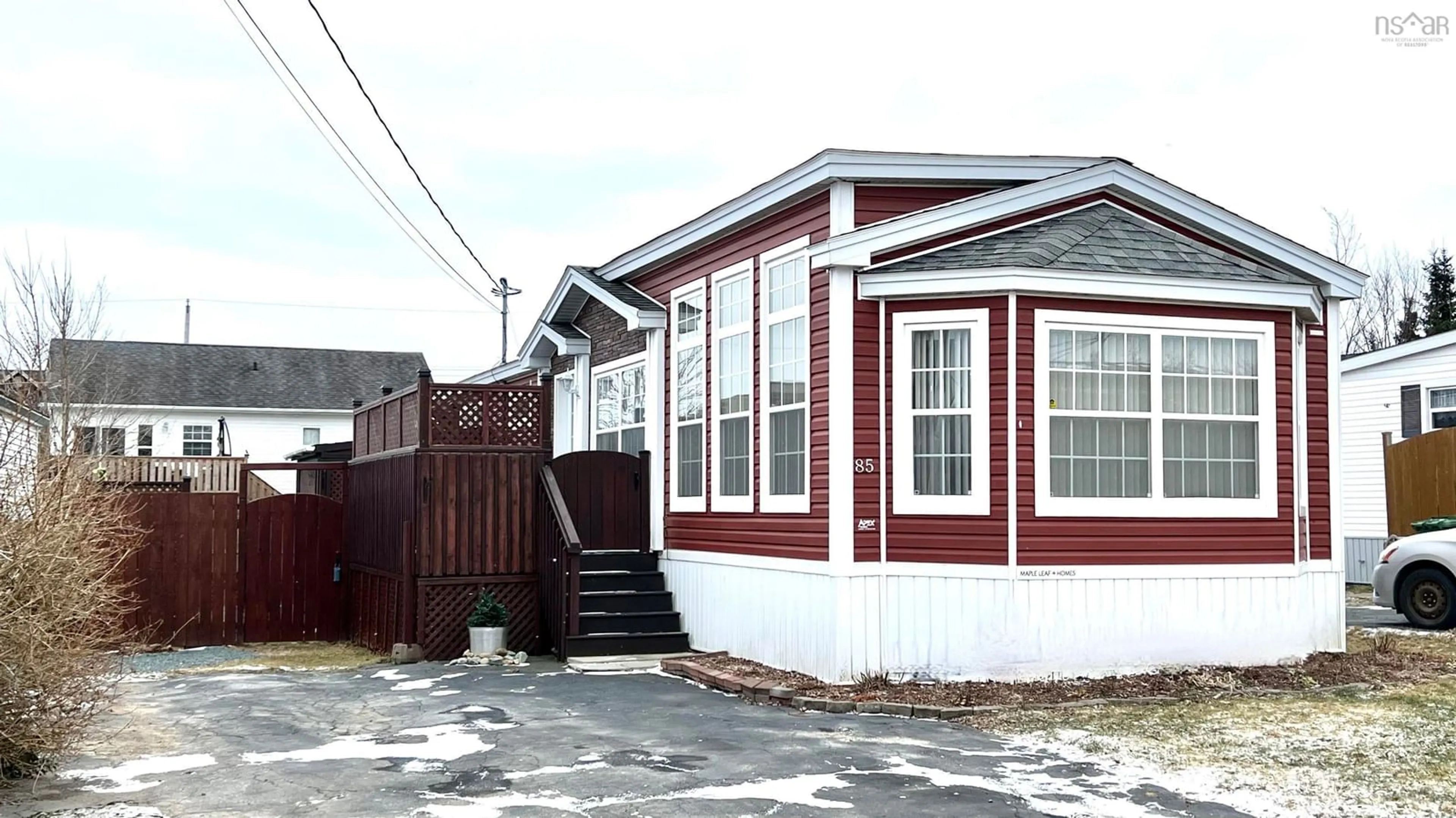 Home with vinyl exterior material, street for 85 Birchill Dr, Eastern Passage Nova Scotia B3G 1C8