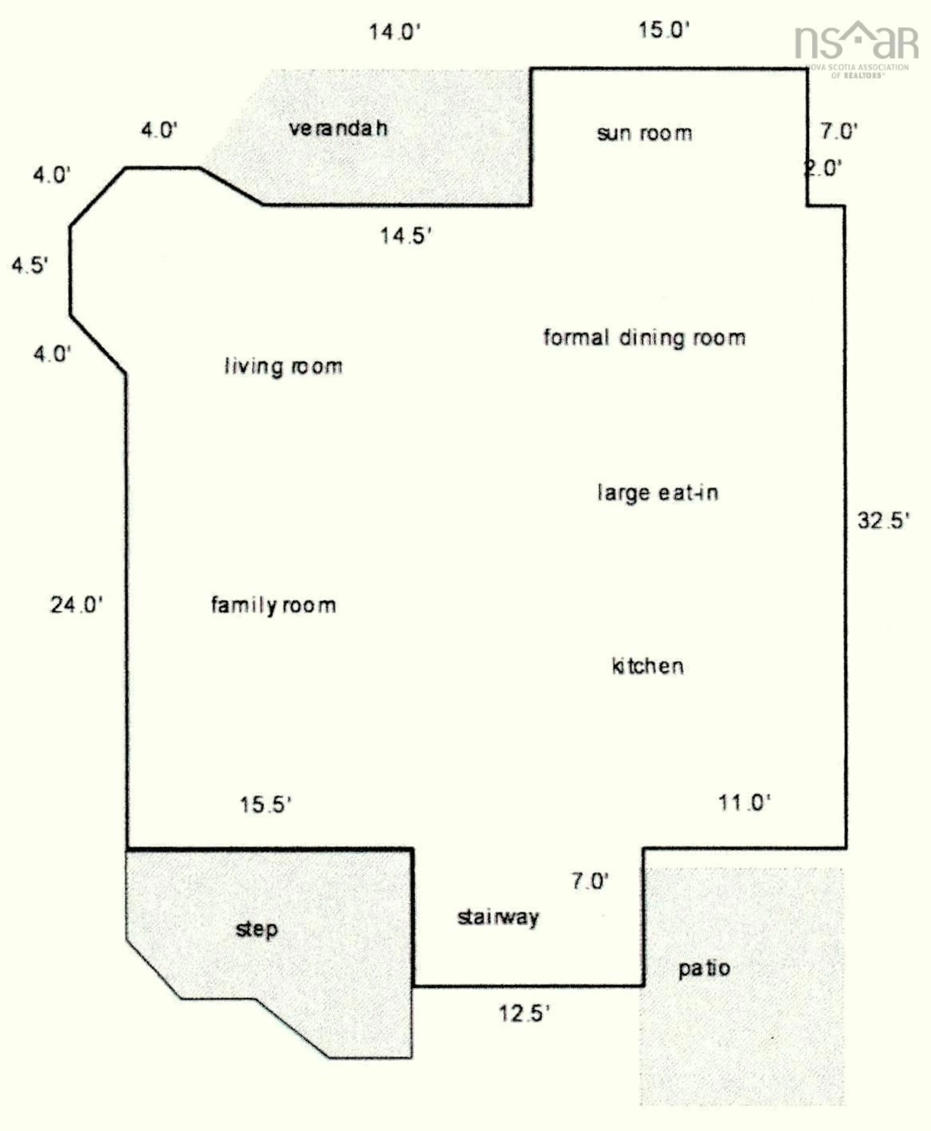 Floor plan for 15726 Central Ave, Inverness Nova Scotia B0E 1N0