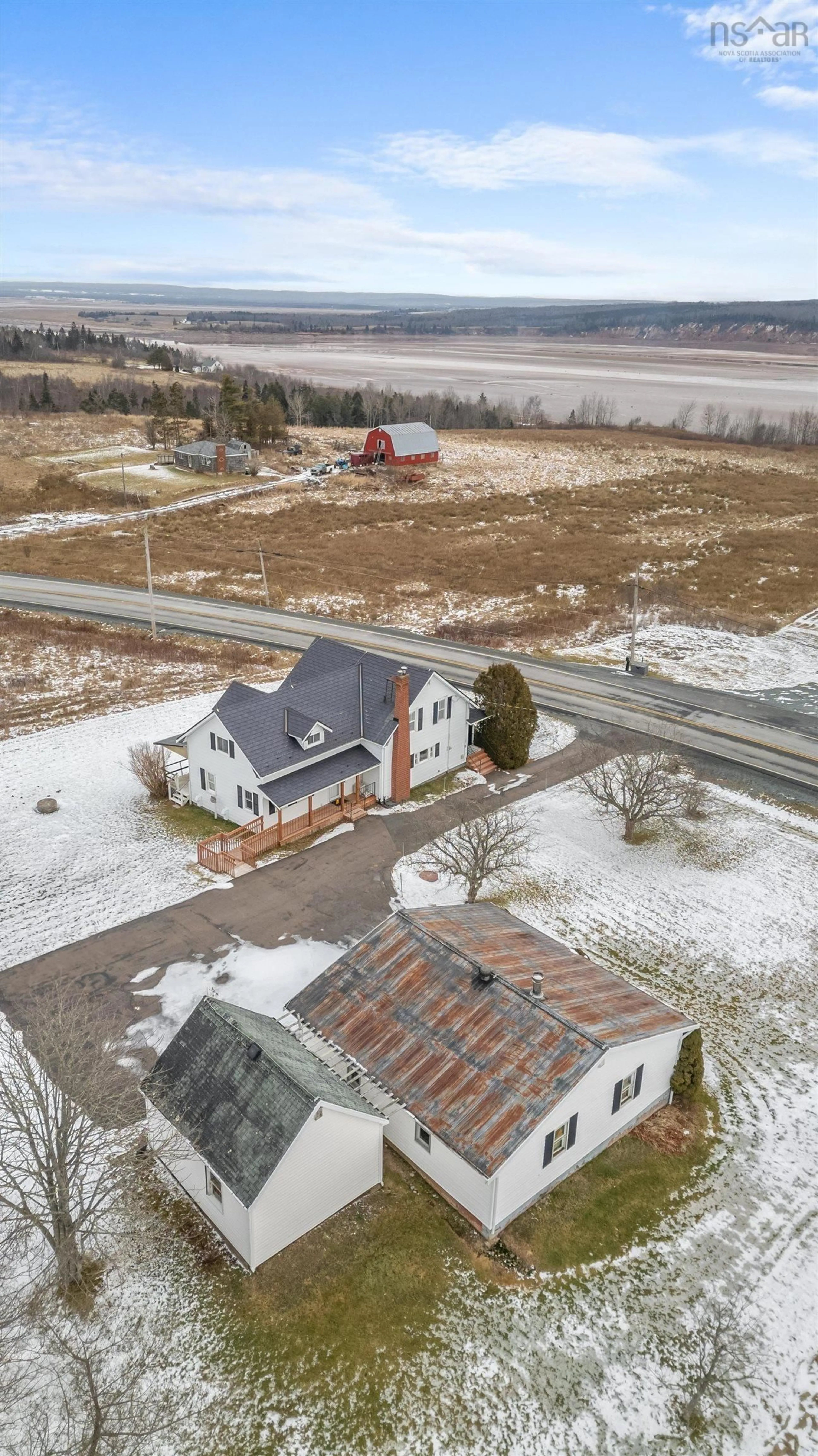 A pic from outside/outdoor area/front of a property/back of a property/a pic from drone, unknown for 9270 Highway 215, Maitland Nova Scotia B0N 2H0