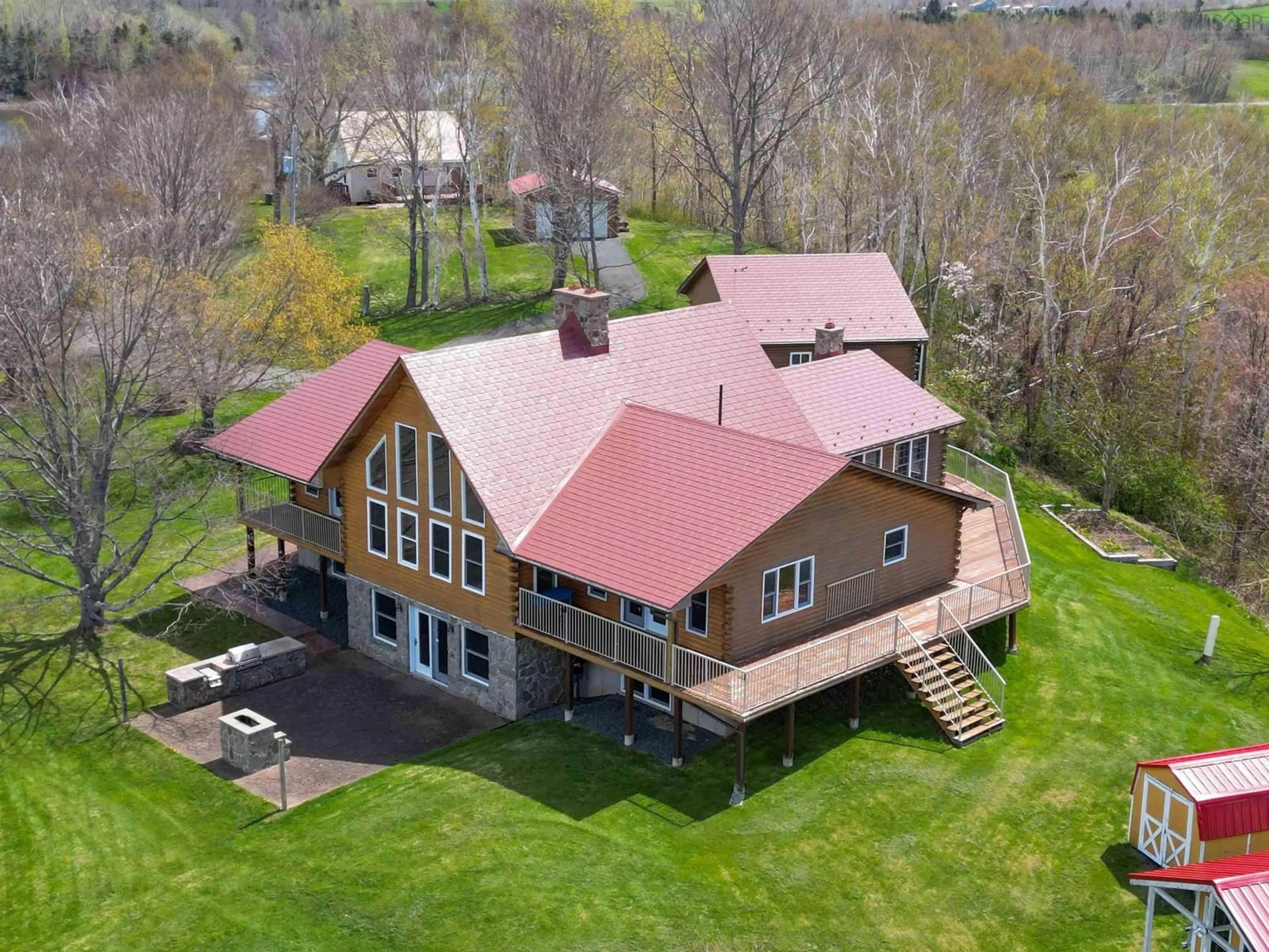 A pic from outside/outdoor area/front of a property/back of a property/a pic from drone, building for 299 Rosebank Lane, Egerton Nova Scotia B0K 1G0