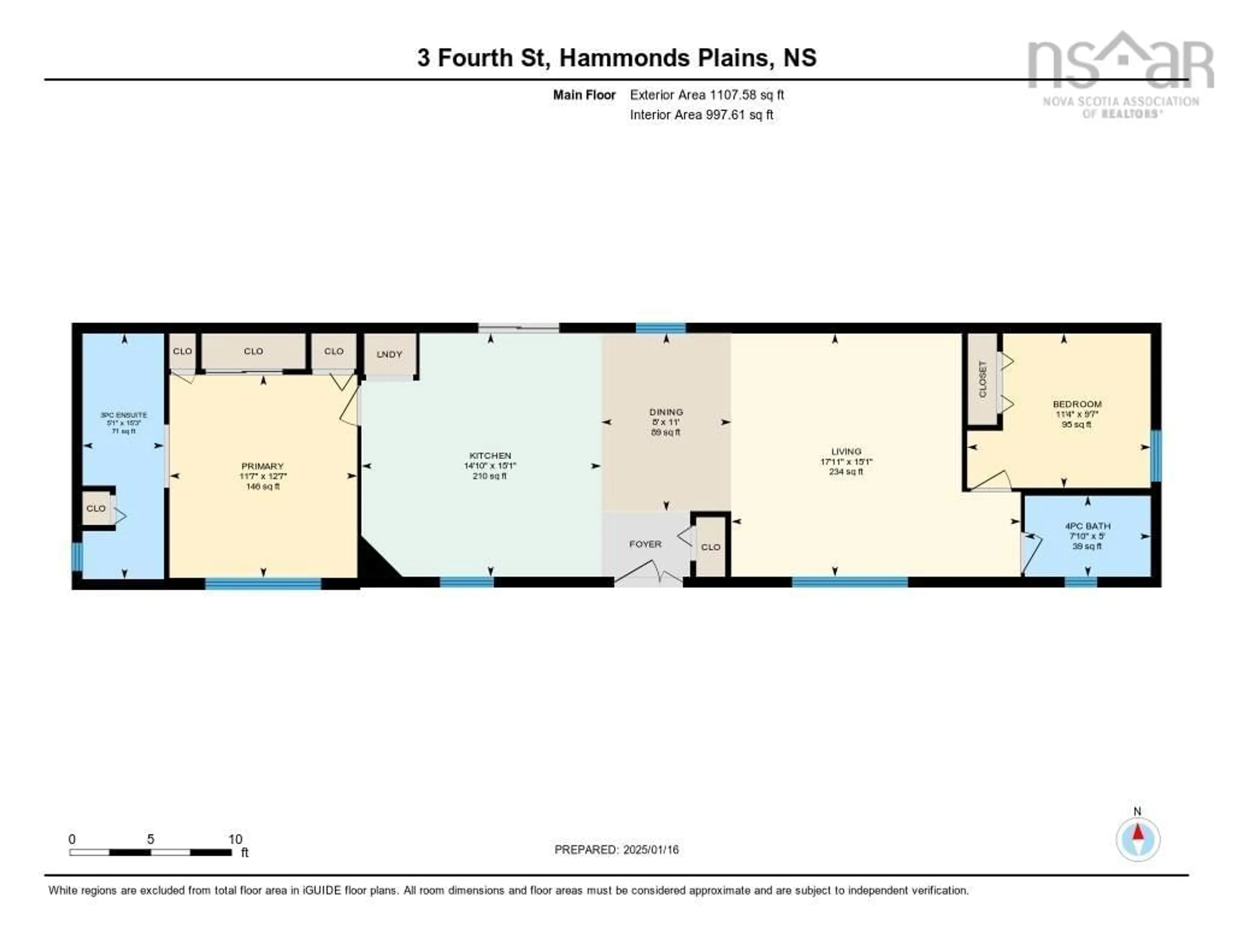 Floor plan for 3 Fourth St, Hammonds Plains Nova Scotia B4B 1R2