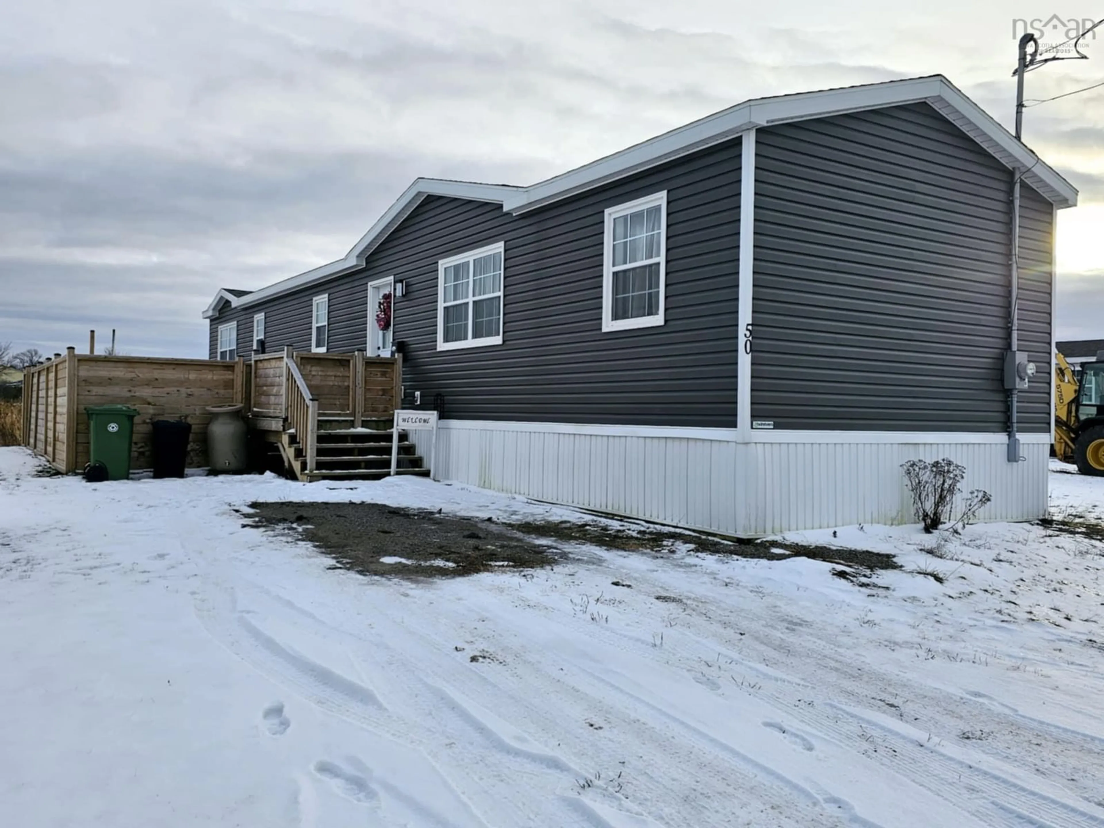 Home with vinyl exterior material, street for 50 Butler Dr, Bible Hill Nova Scotia B2N 5N1