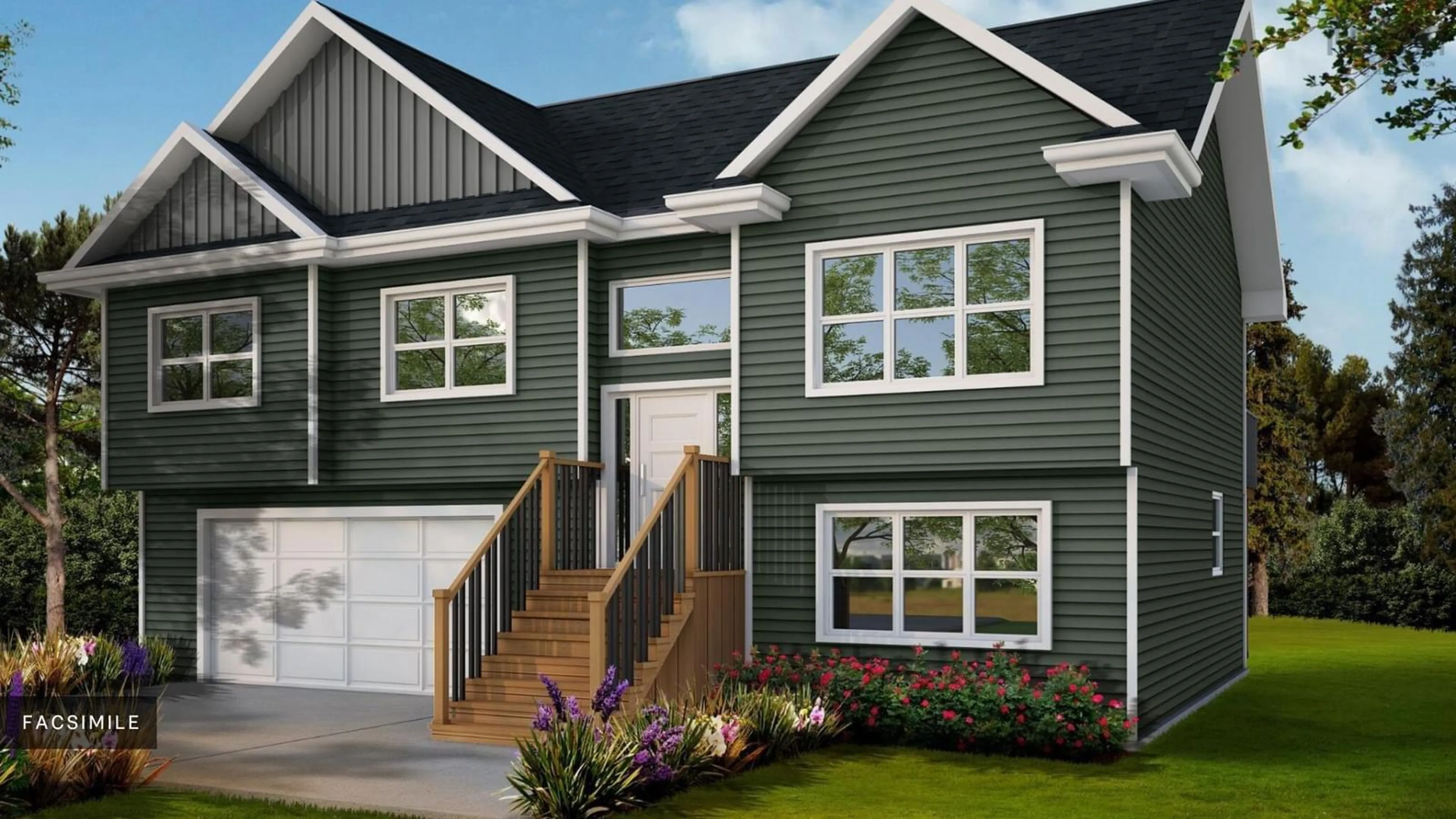 Home with vinyl exterior material, street for 136 Deeridge Rd #Lot 22-2, Black Point Nova Scotia B0J 1B0