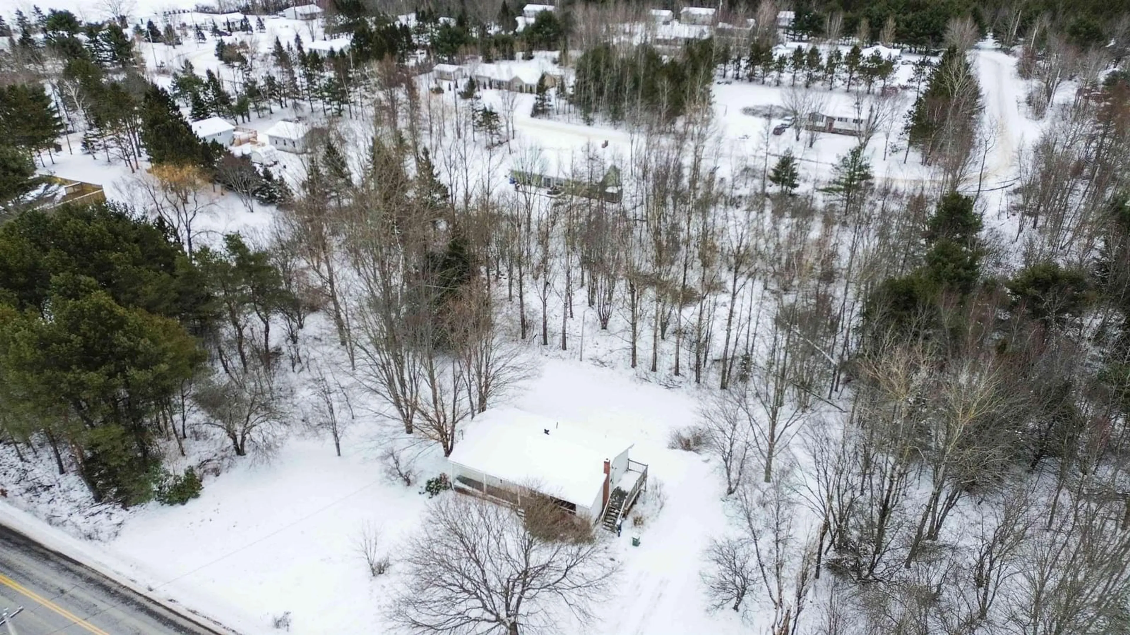 A pic from outside/outdoor area/front of a property/back of a property/a pic from drone, forest/trees view for 7080 Brooklyn St, Brooklyn Corner Nova Scotia B4N 3V7