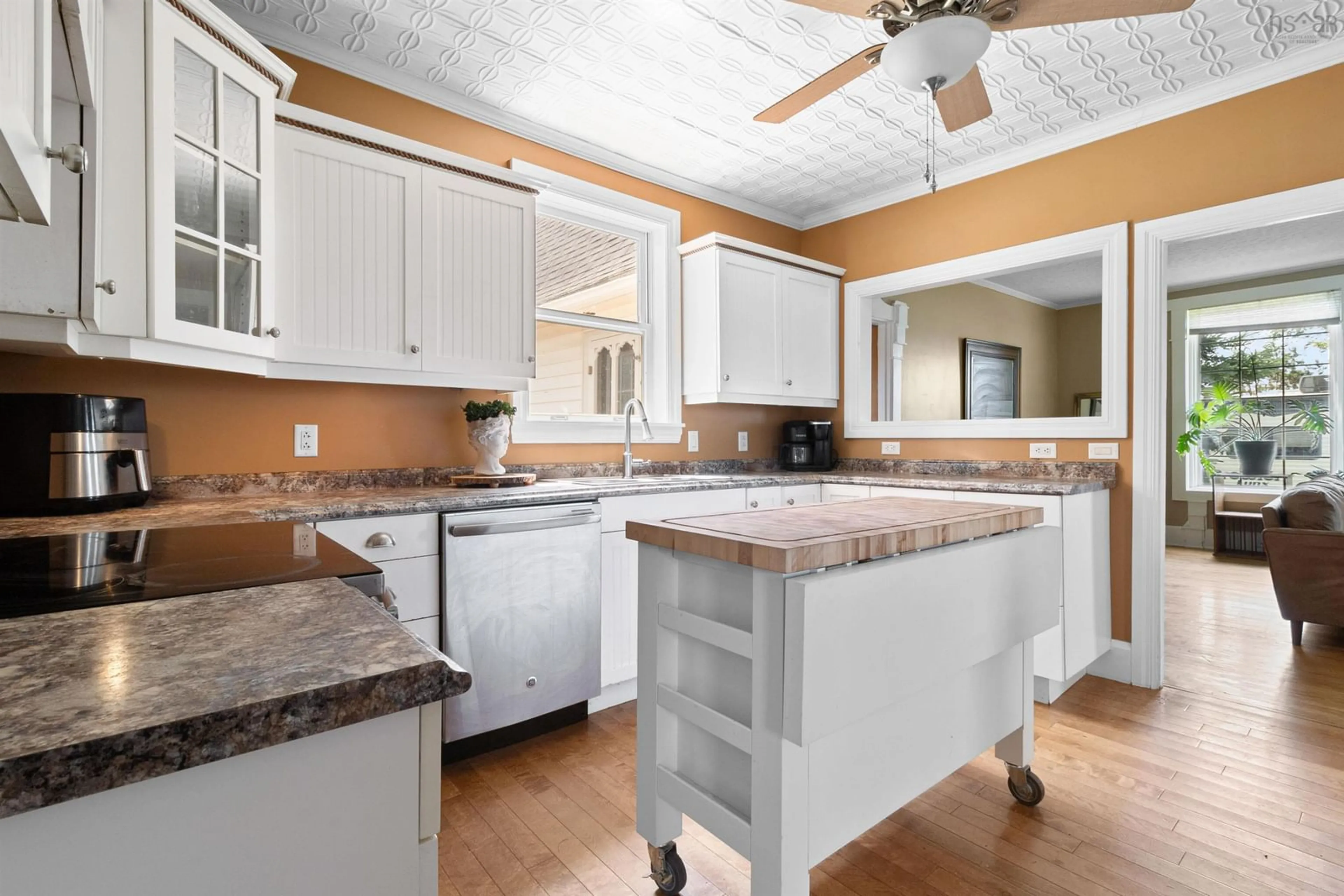 Open concept kitchen, ceramic/tile floor for 392 Onslow Road, Upper Onslow Nova Scotia B6L 5K9