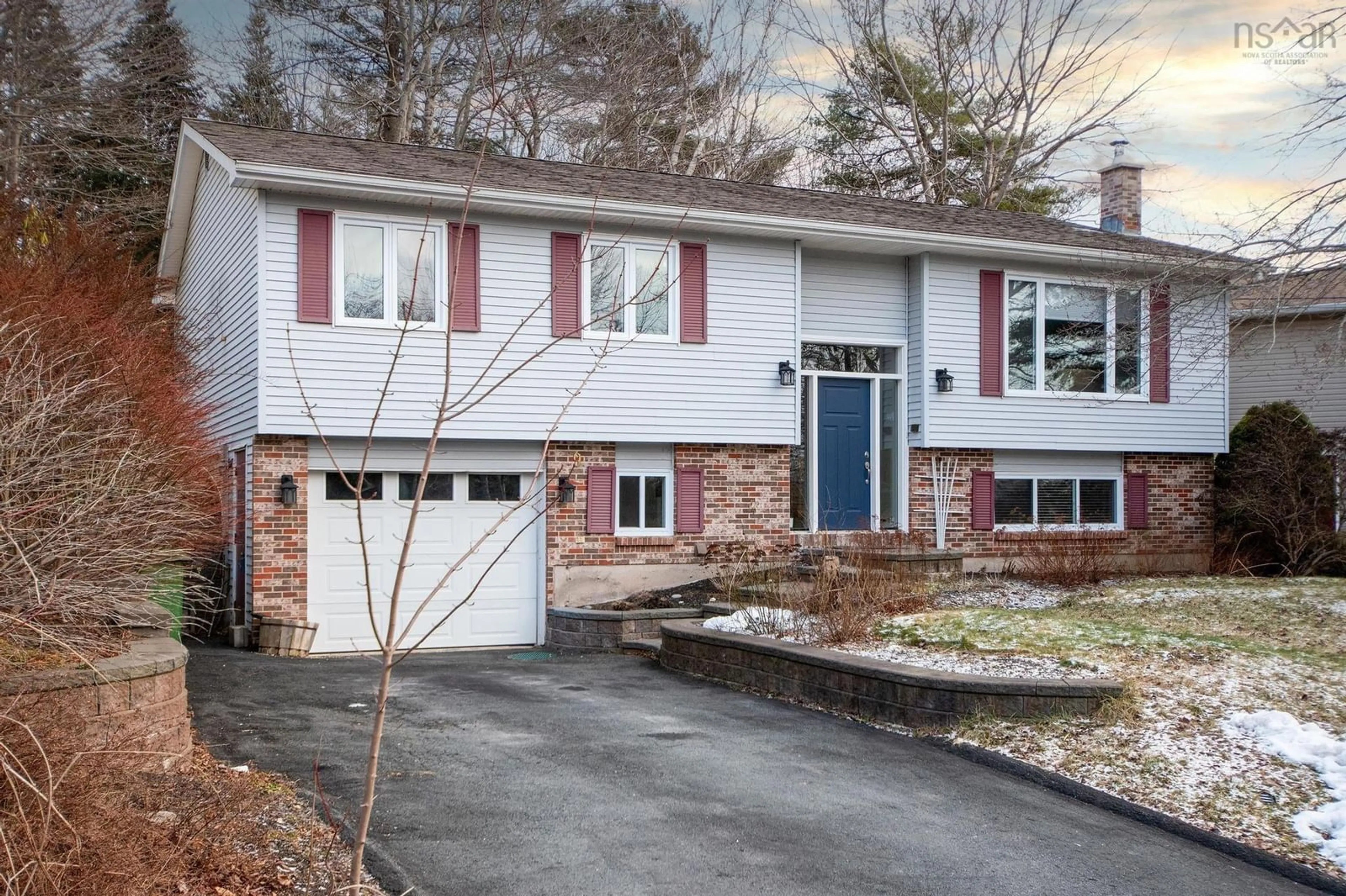 Home with vinyl exterior material, street for 9 Kennedy Crt, Bedford Nova Scotia B4A 3K6