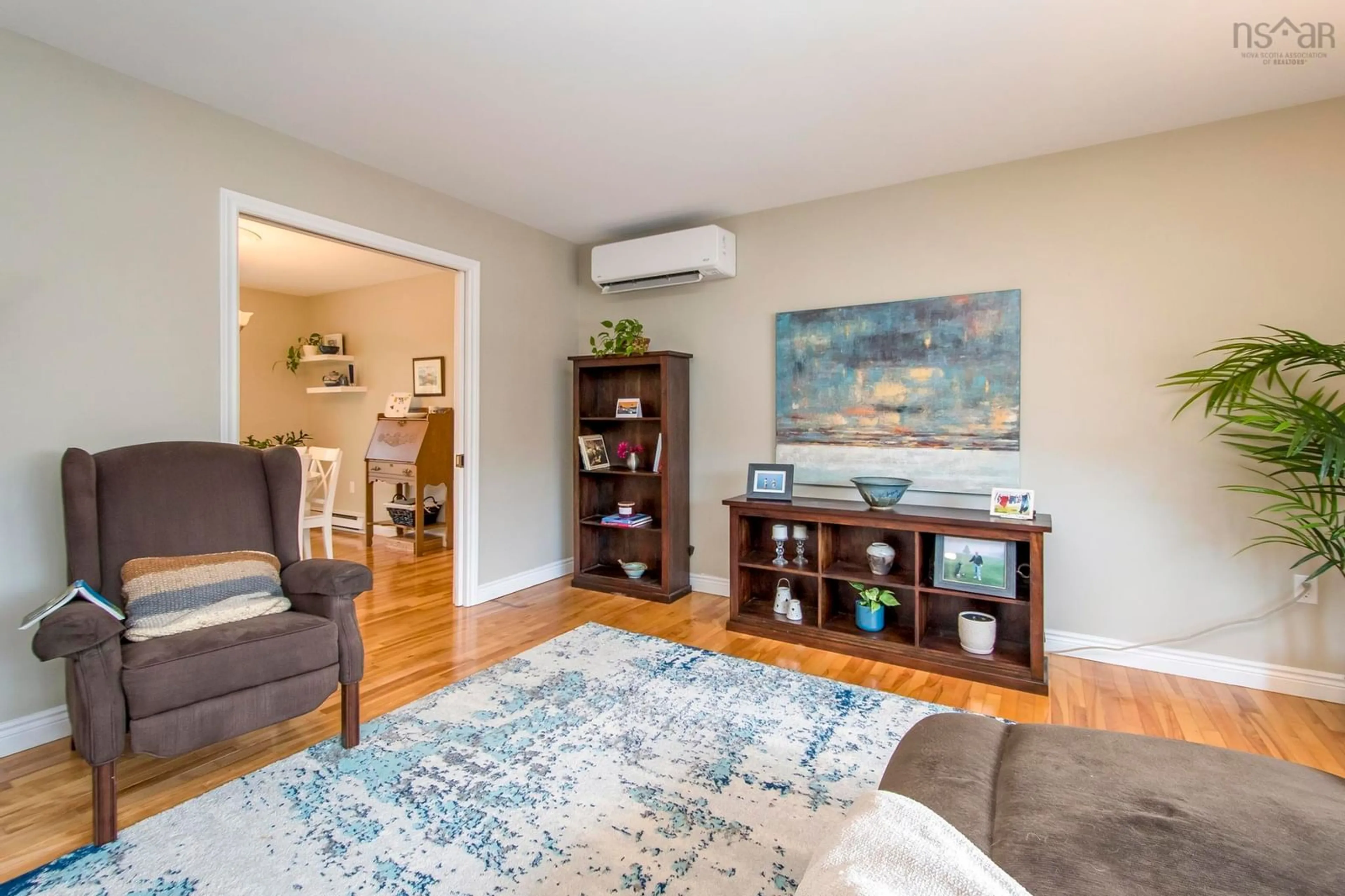 Living room with furniture, wood/laminate floor for 9 Kennedy Crt, Bedford Nova Scotia B4A 3K6