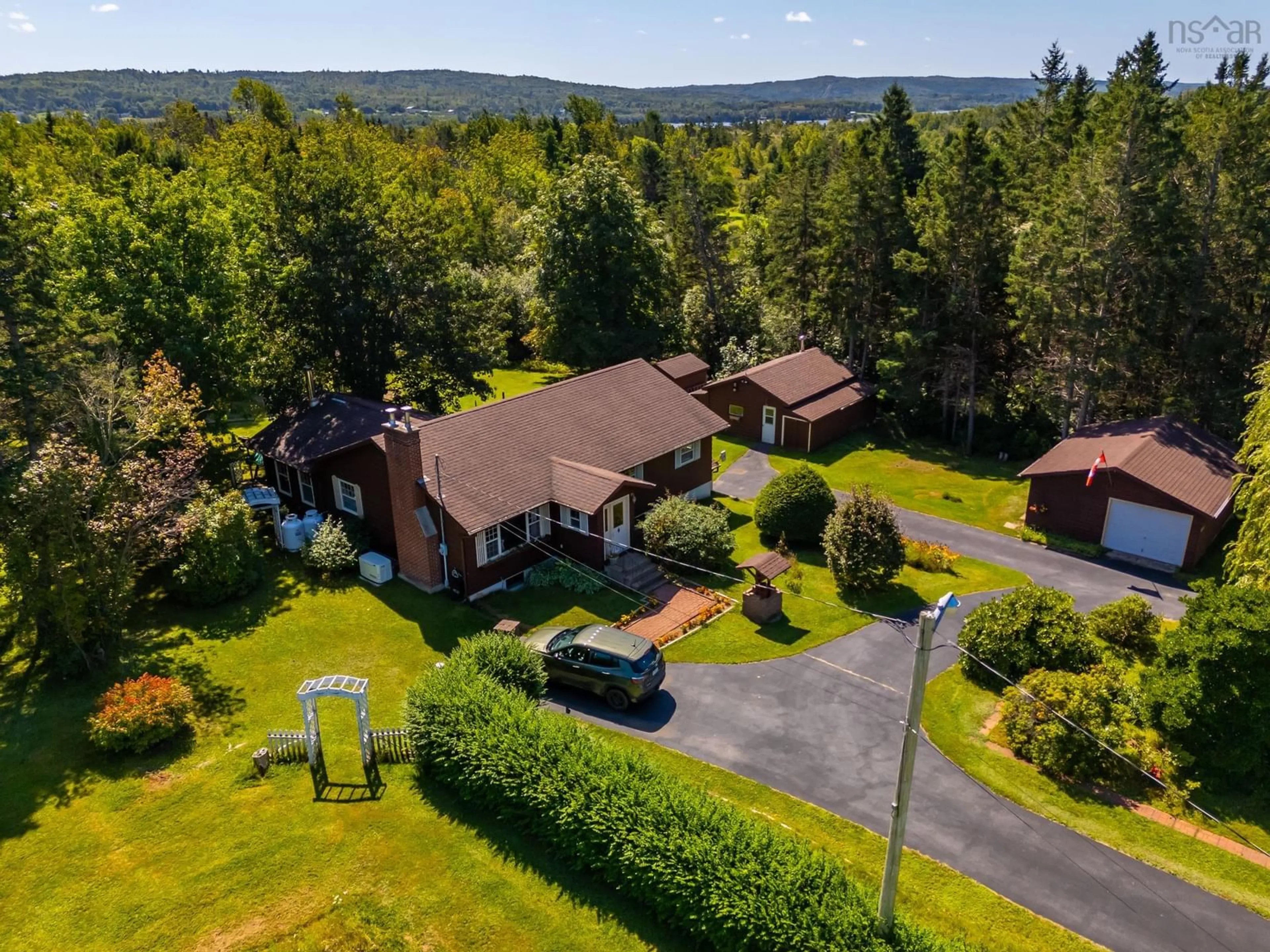 A pic from outside/outdoor area/front of a property/back of a property/a pic from drone, unknown for 5270 Highway 1, Granville Centre Nova Scotia B0S 1A0