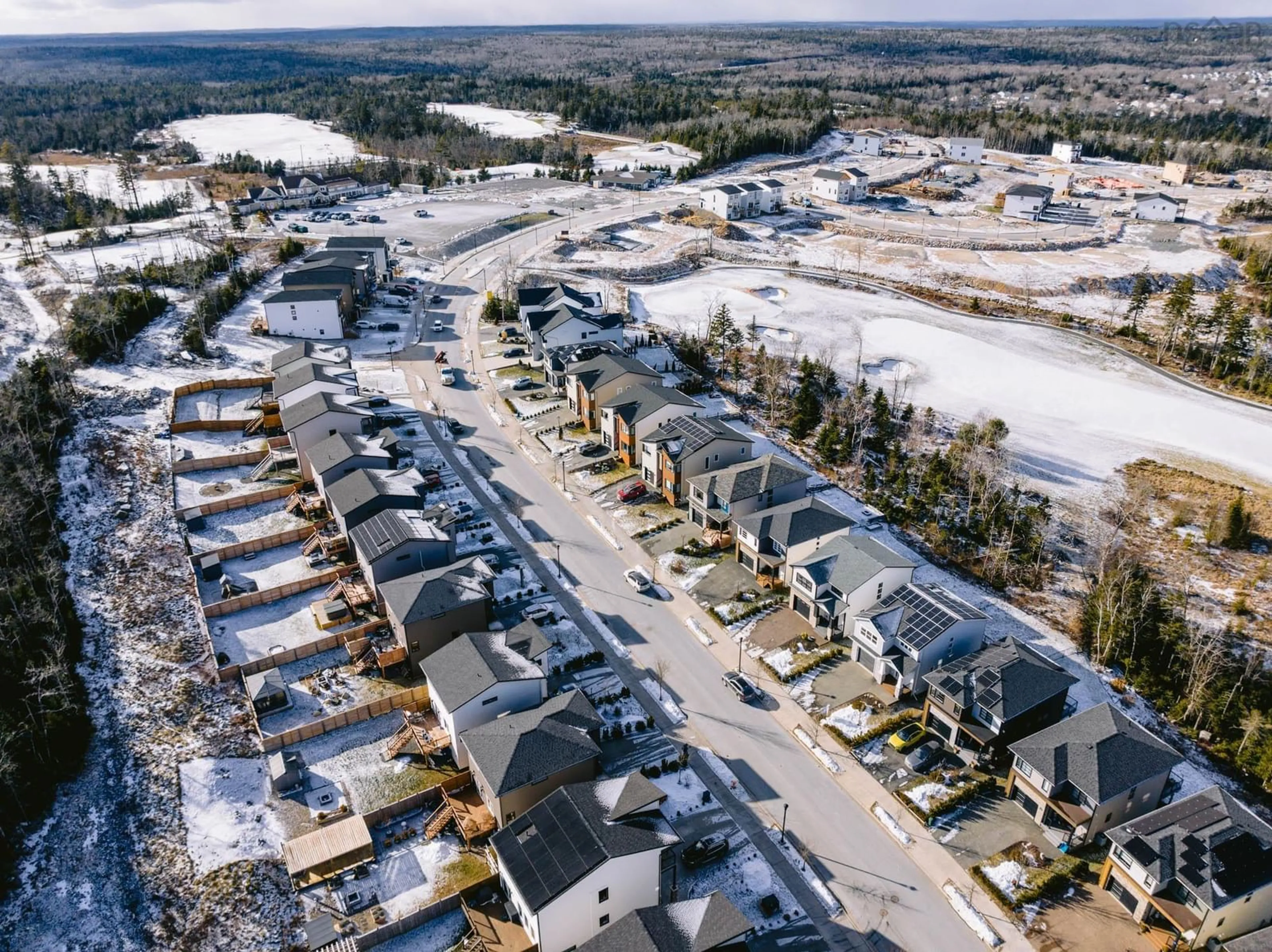 A pic from outside/outdoor area/front of a property/back of a property/a pic from drone, street for 43 Brunello Blvd, Timberlea Nova Scotia B3T 0J3