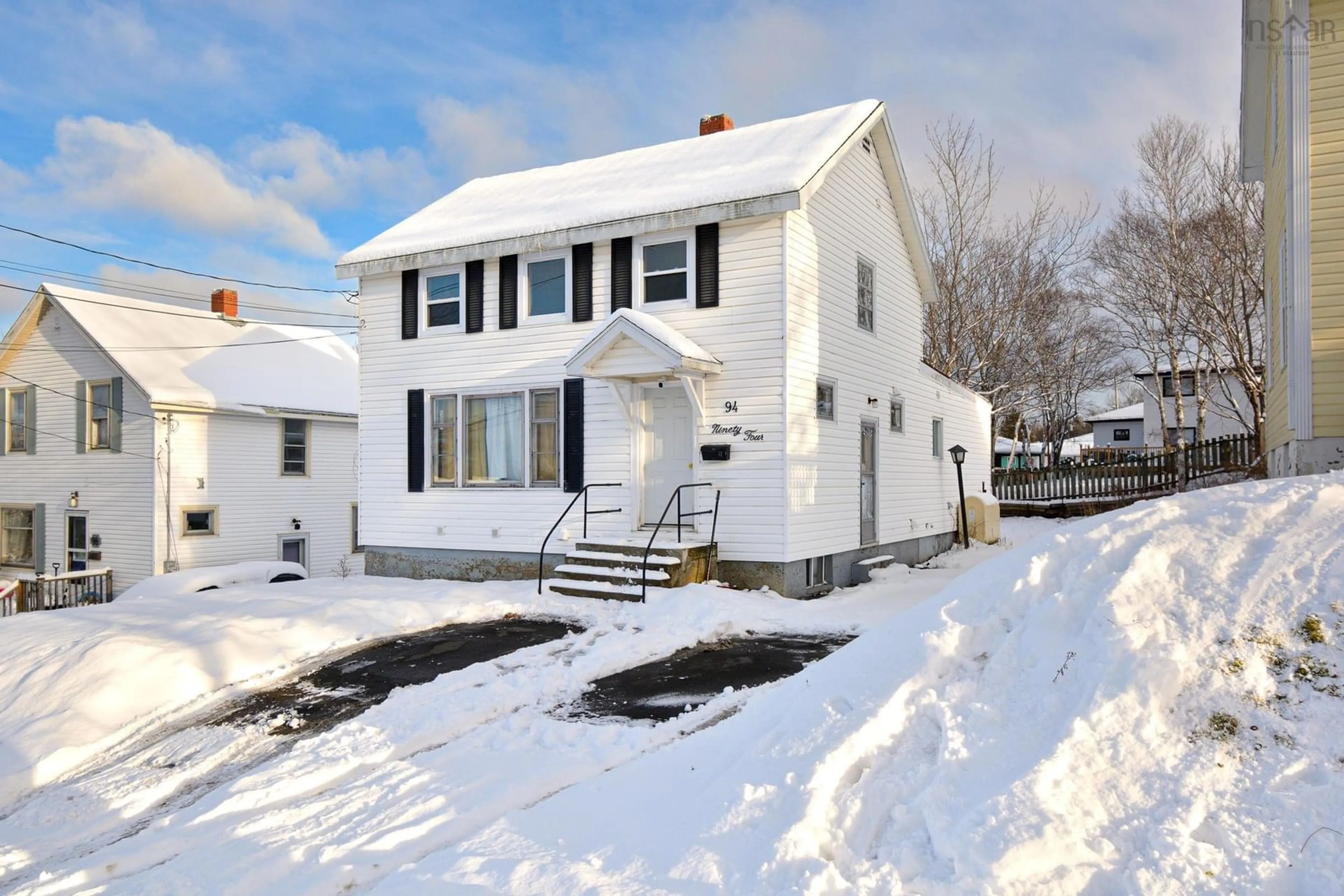 Home with vinyl exterior material, street for 94 Harold Street, Sydney Nova Scotia B1P 3M1