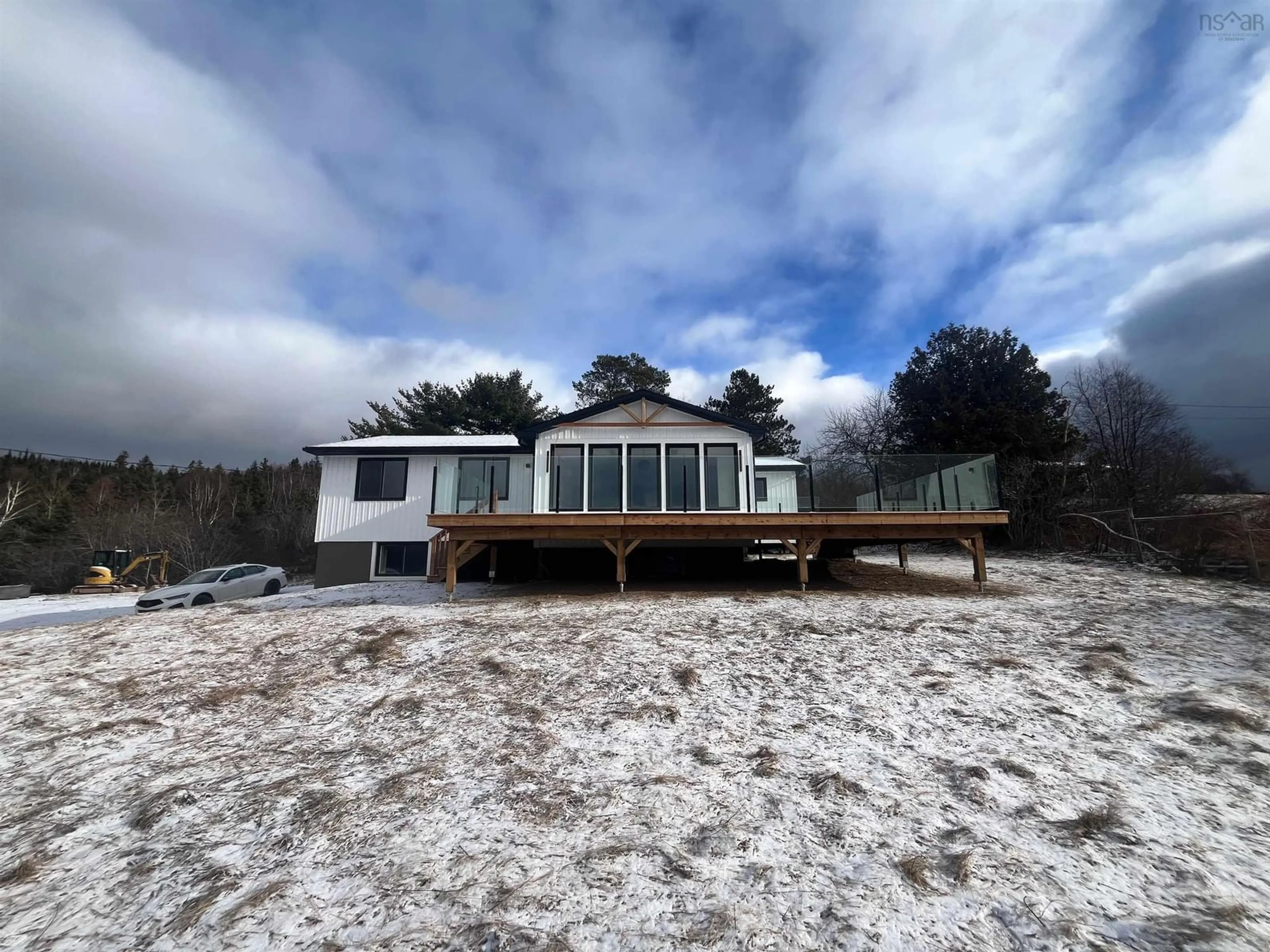 A pic from outside/outdoor area/front of a property/back of a property/a pic from drone, water/lake/river/ocean view for 766 East Side Harbour Road, Glenkeen Nova Scotia B0H 1G0