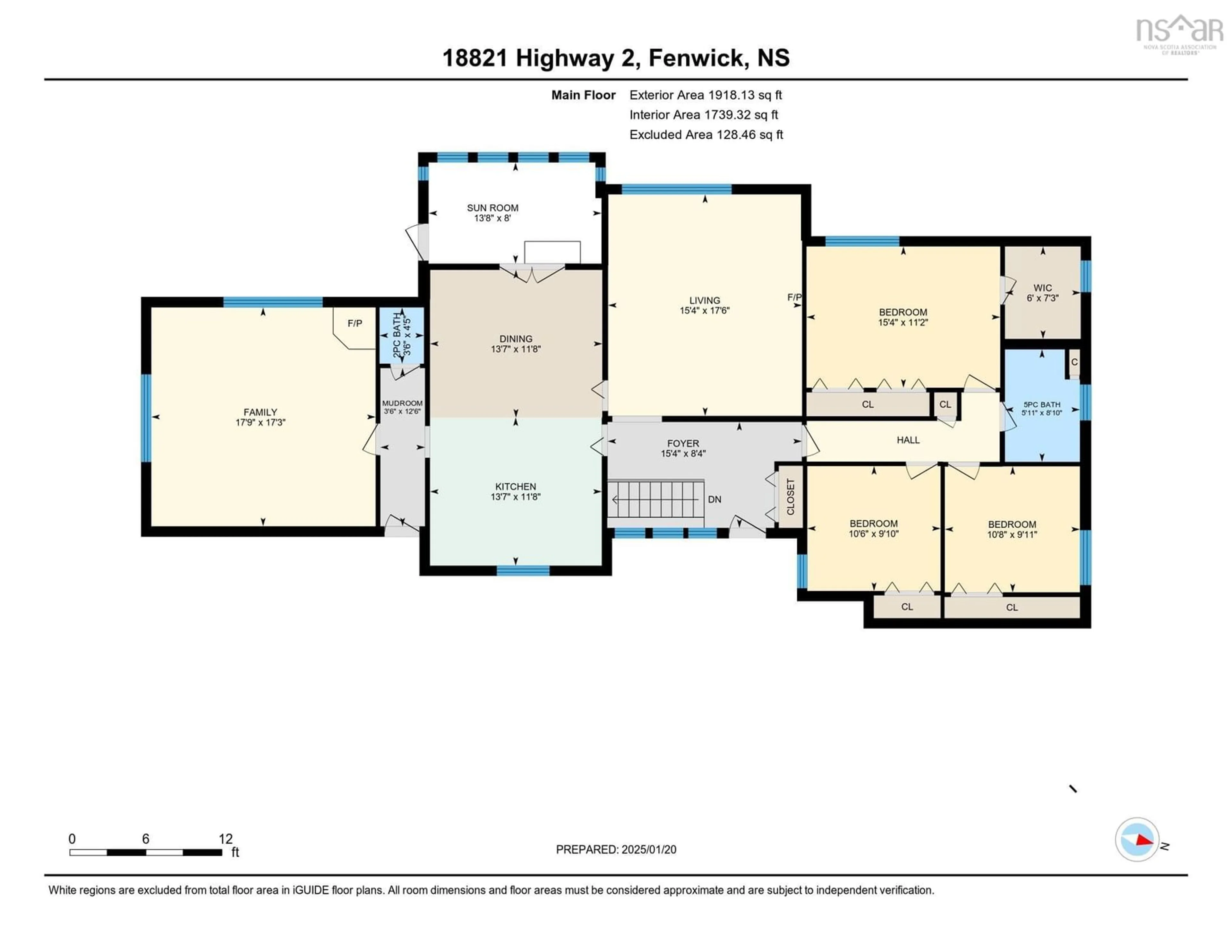 Floor plan for 18821 Highway 2, Fenwick Nova Scotia B0L 1C0