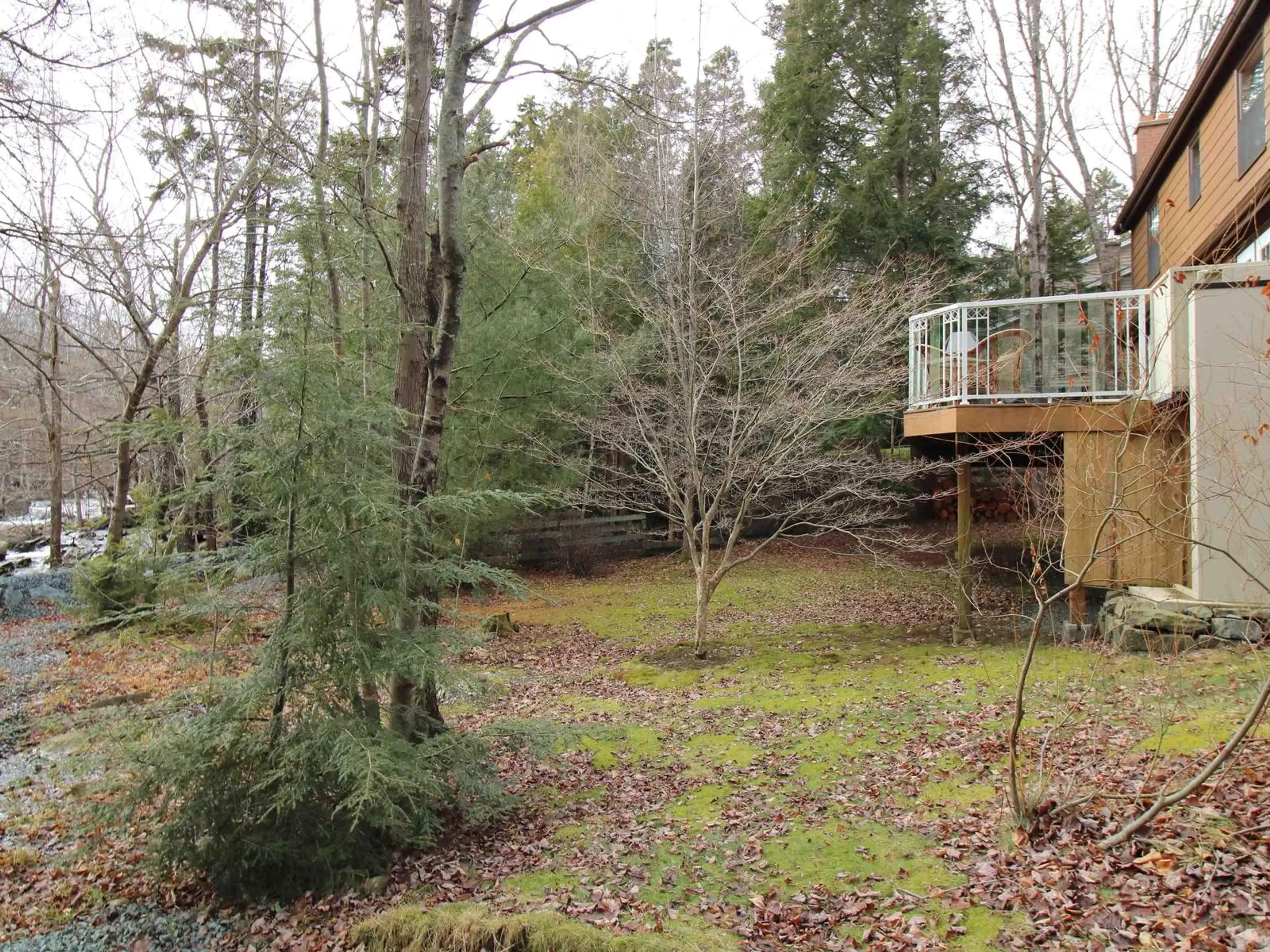 A pic from outside/outdoor area/front of a property/back of a property/a pic from drone, forest/trees view for 6 Mill Crt, Bedford Nova Scotia B4A 3A9