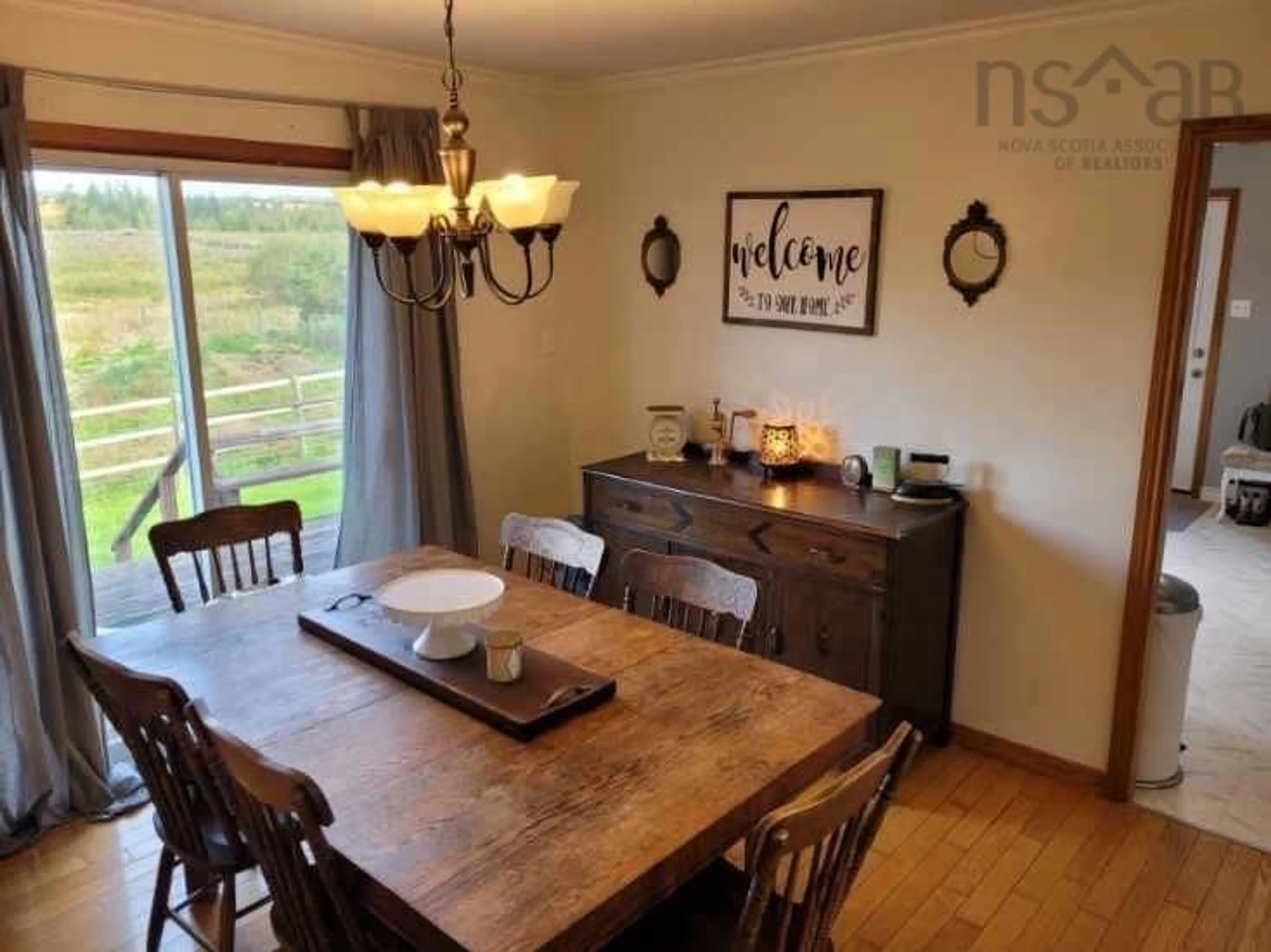 Dining room, wood/laminate floor for 117 Brookside Branch Rd, Brookside Nova Scotia B2N 1G7