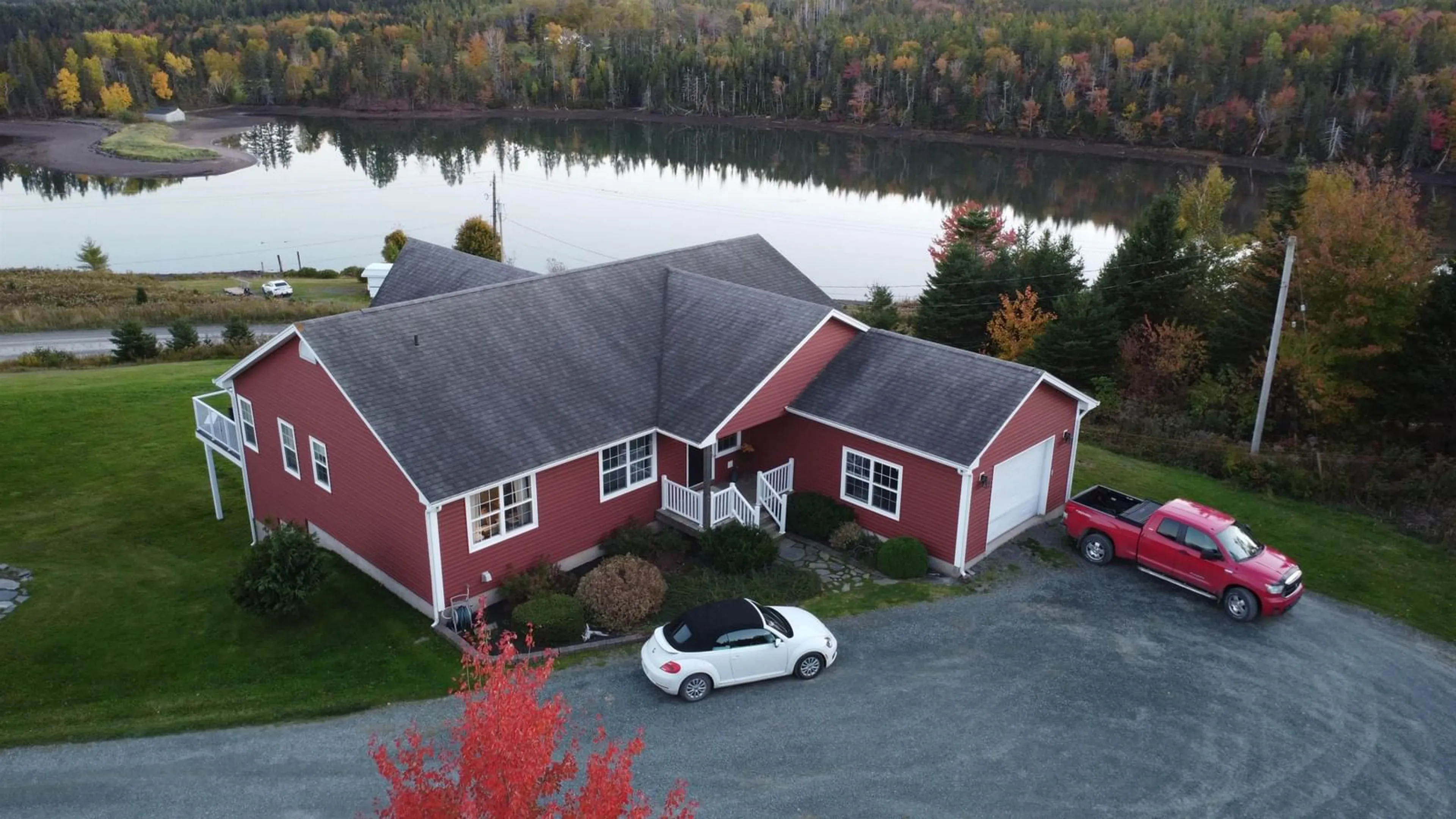 A pic from outside/outdoor area/front of a property/back of a property/a pic from drone, water/lake/river/ocean view for 121 Lower Water Street, Guysborough Nova Scotia B0H 1N0