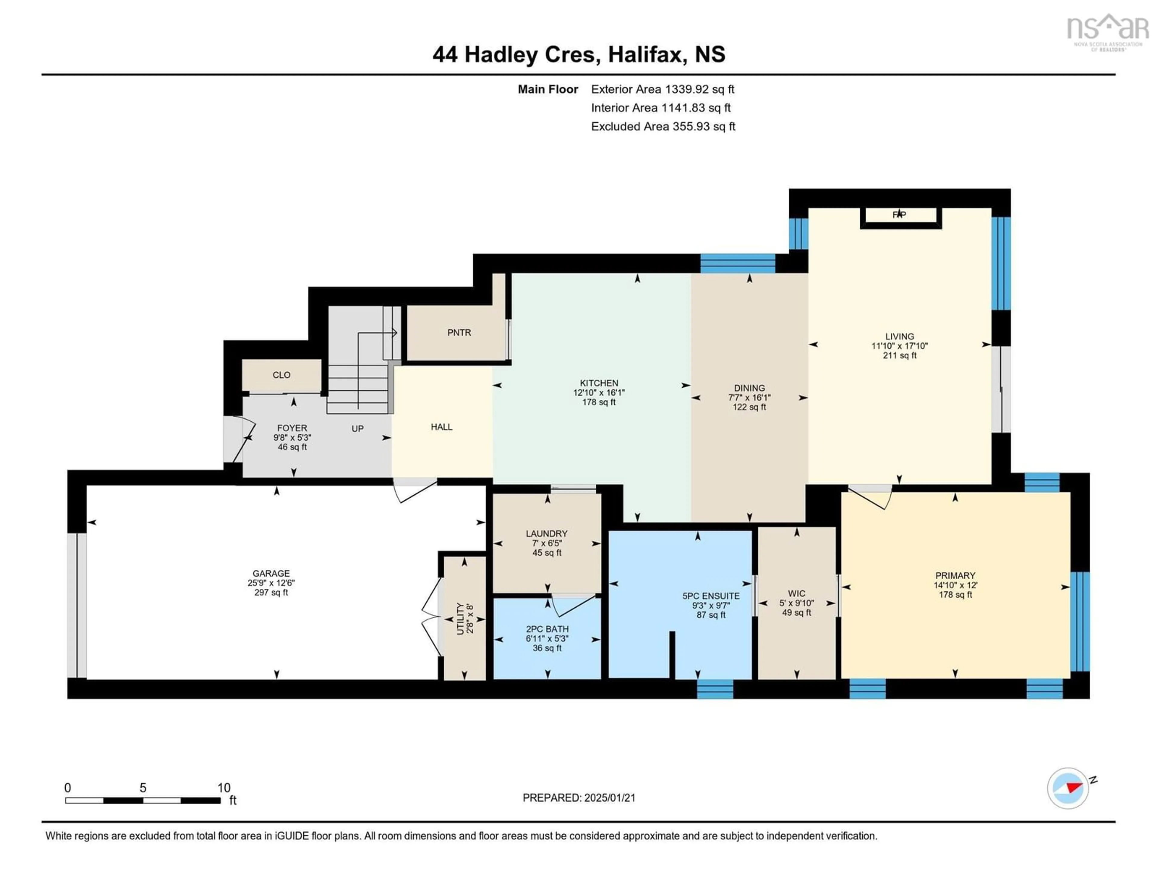 Floor plan for 44 Hadley Cres, Halifax Nova Scotia B3N 0E4