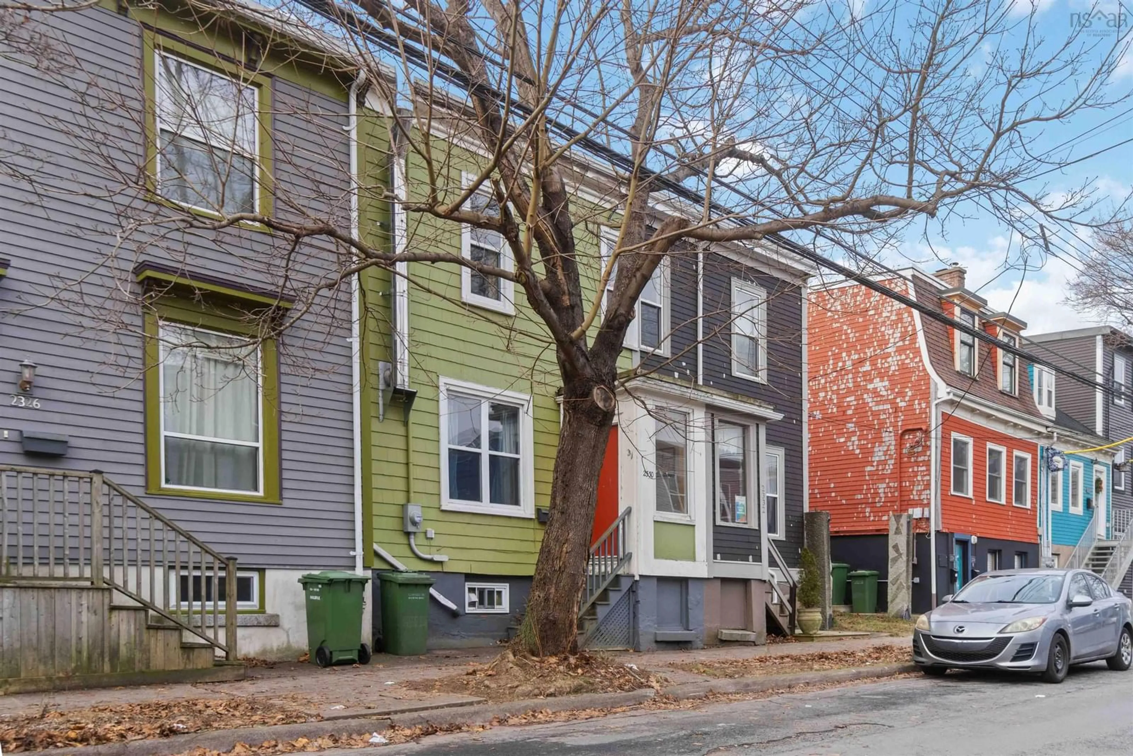 Home with vinyl exterior material, street for 2330 Creighton St, Halifax Peninsula Nova Scotia B3K 3R9