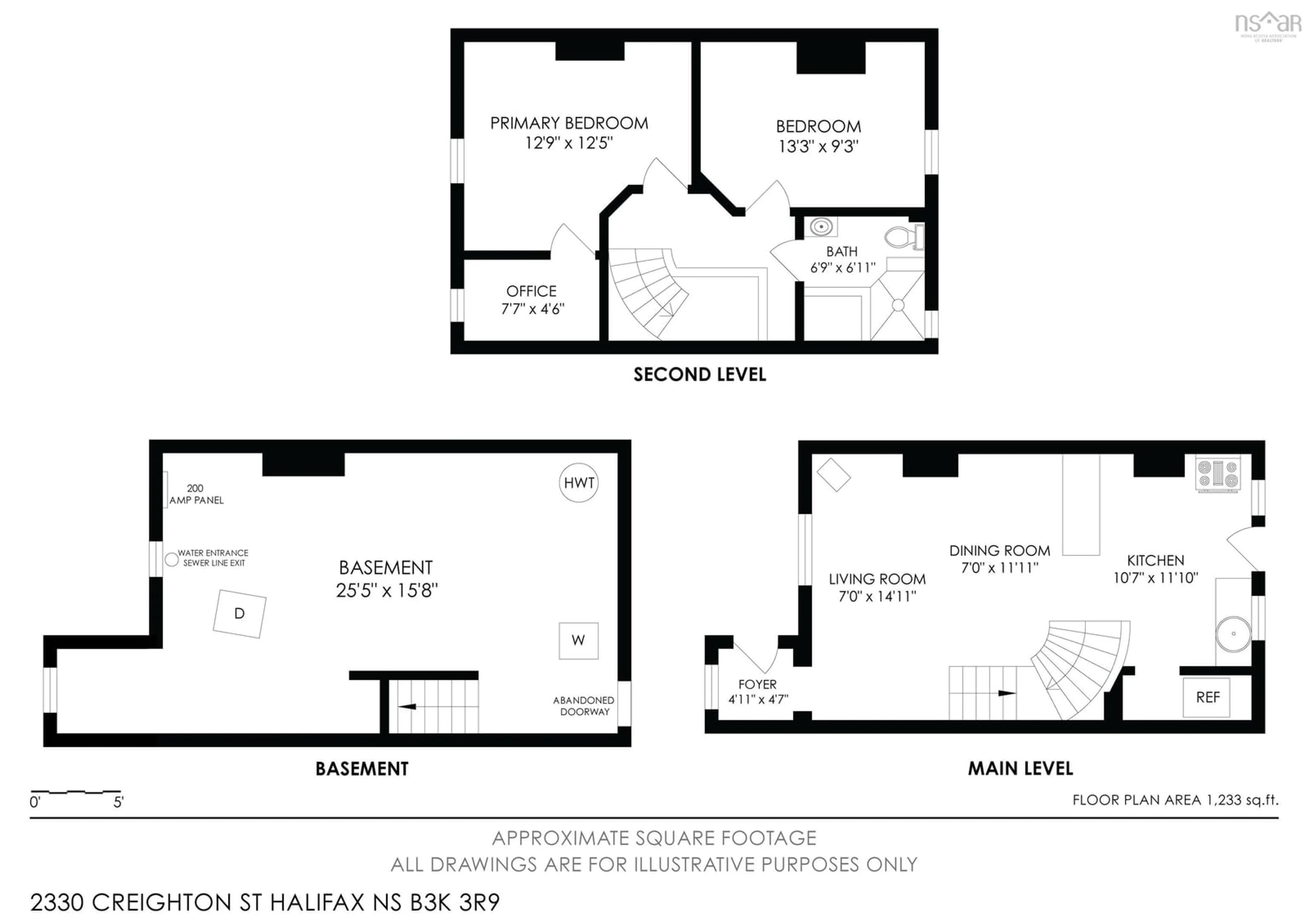 Floor plan for 2330 Creighton St, Halifax Peninsula Nova Scotia B3K 3R9