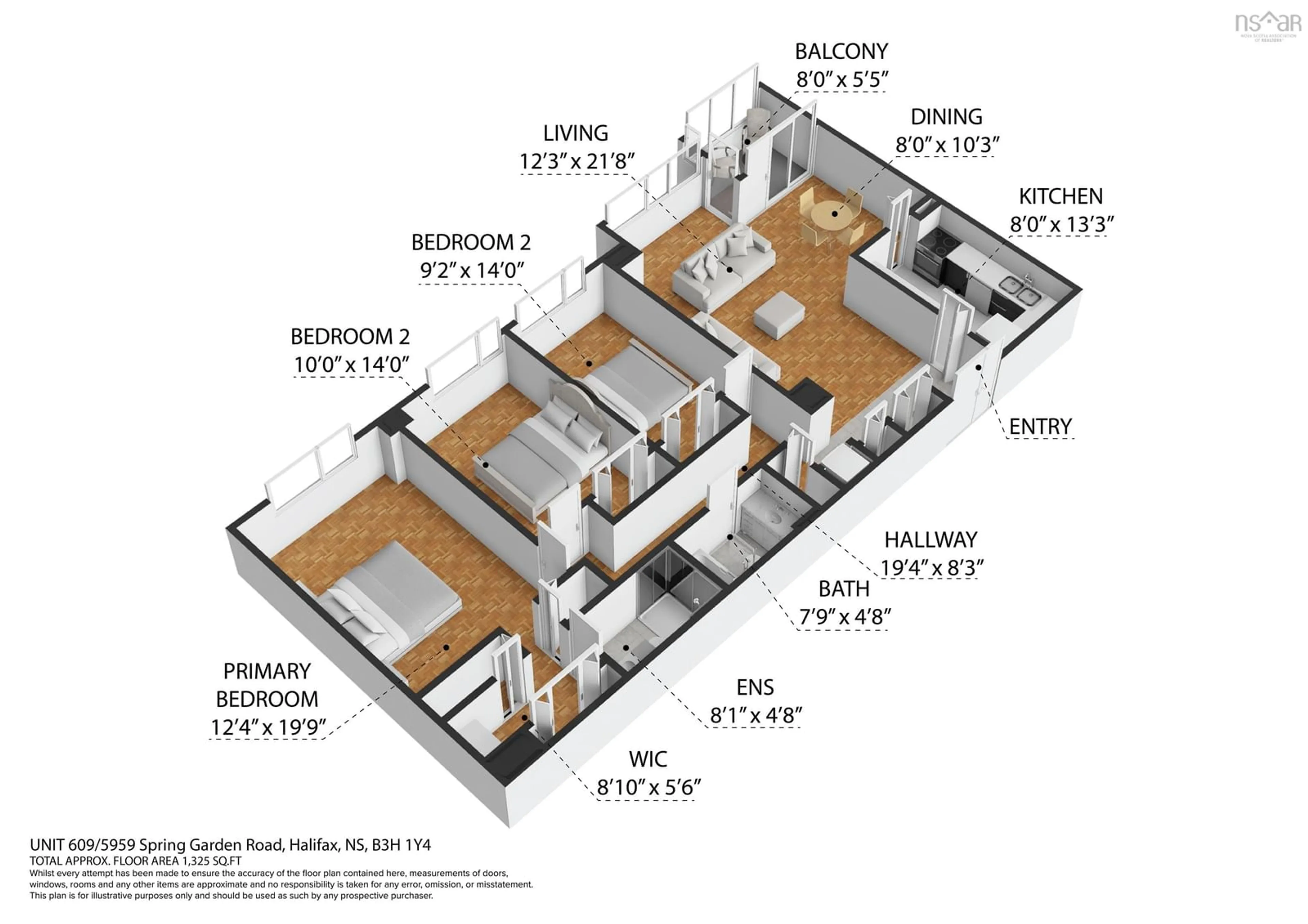 Floor plan for 5959 Spring Garden Rd #609, Halifax Nova Scotia B3H 1Y5