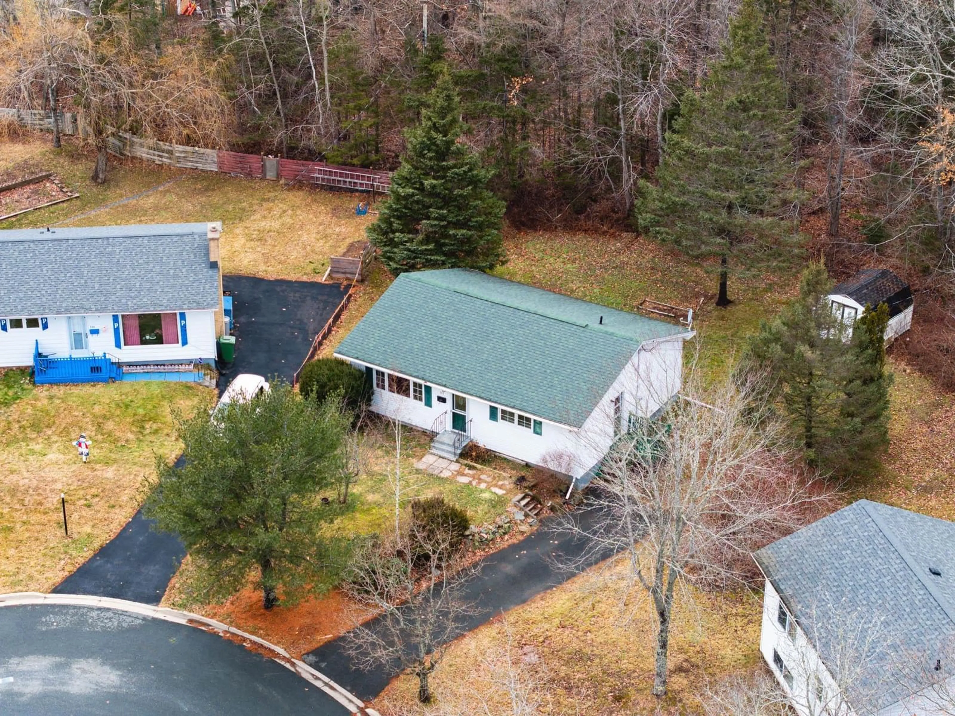 A pic from outside/outdoor area/front of a property/back of a property/a pic from drone, unknown for 111 Ridgeview Dr, Sackville Nova Scotia B4C 1M1