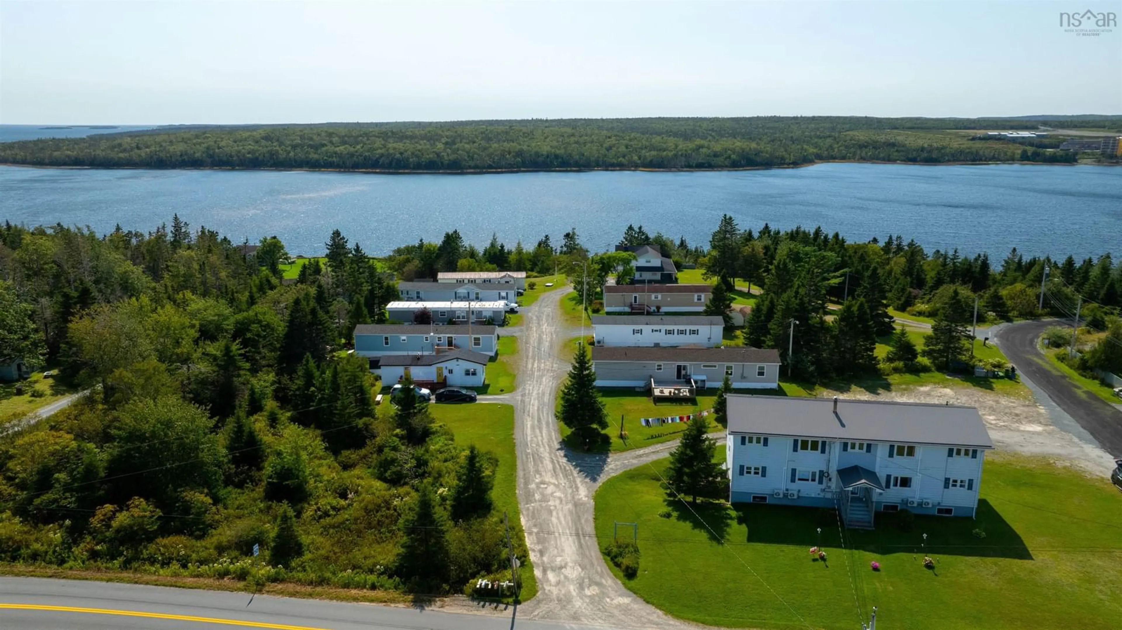 A pic from outside/outdoor area/front of a property/back of a property/a pic from drone, water/lake/river/ocean view for 2 Smith Lane, Watt Section Nova Scotia B0J 3B0