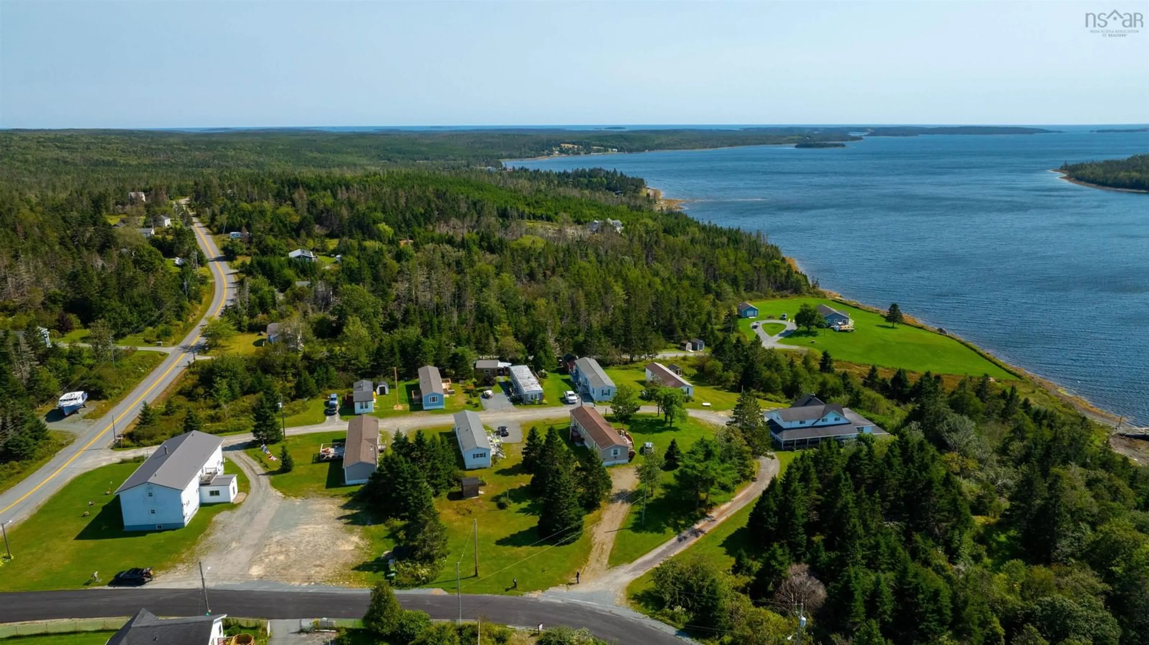 A pic from outside/outdoor area/front of a property/back of a property/a pic from drone, water/lake/river/ocean view for 2 Smith Lane, Watt Section Nova Scotia B0J 3B0