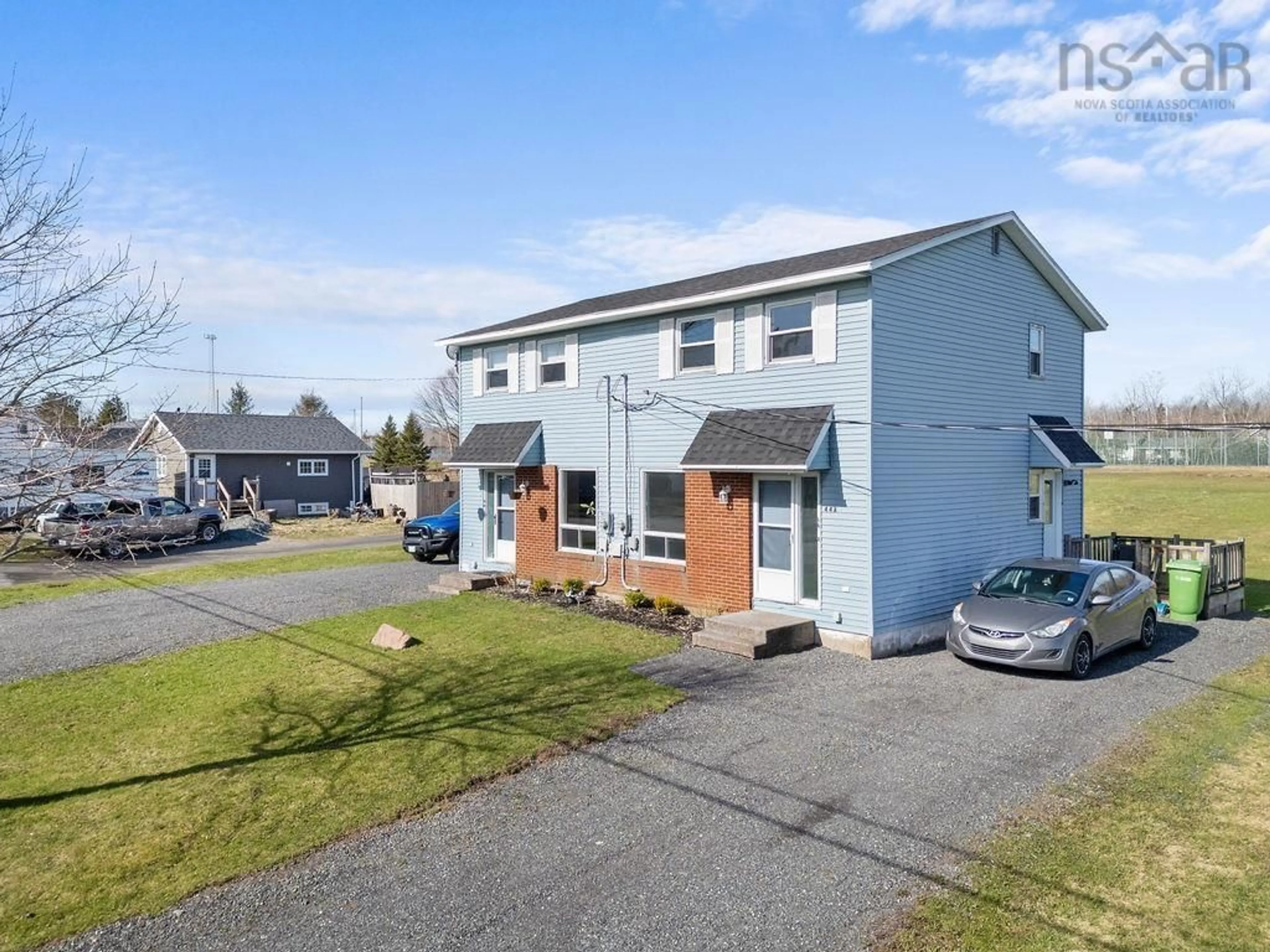 A pic from outside/outdoor area/front of a property/back of a property/a pic from drone, street for 44A Poplar St, Stellarton Nova Scotia B0K 1S0