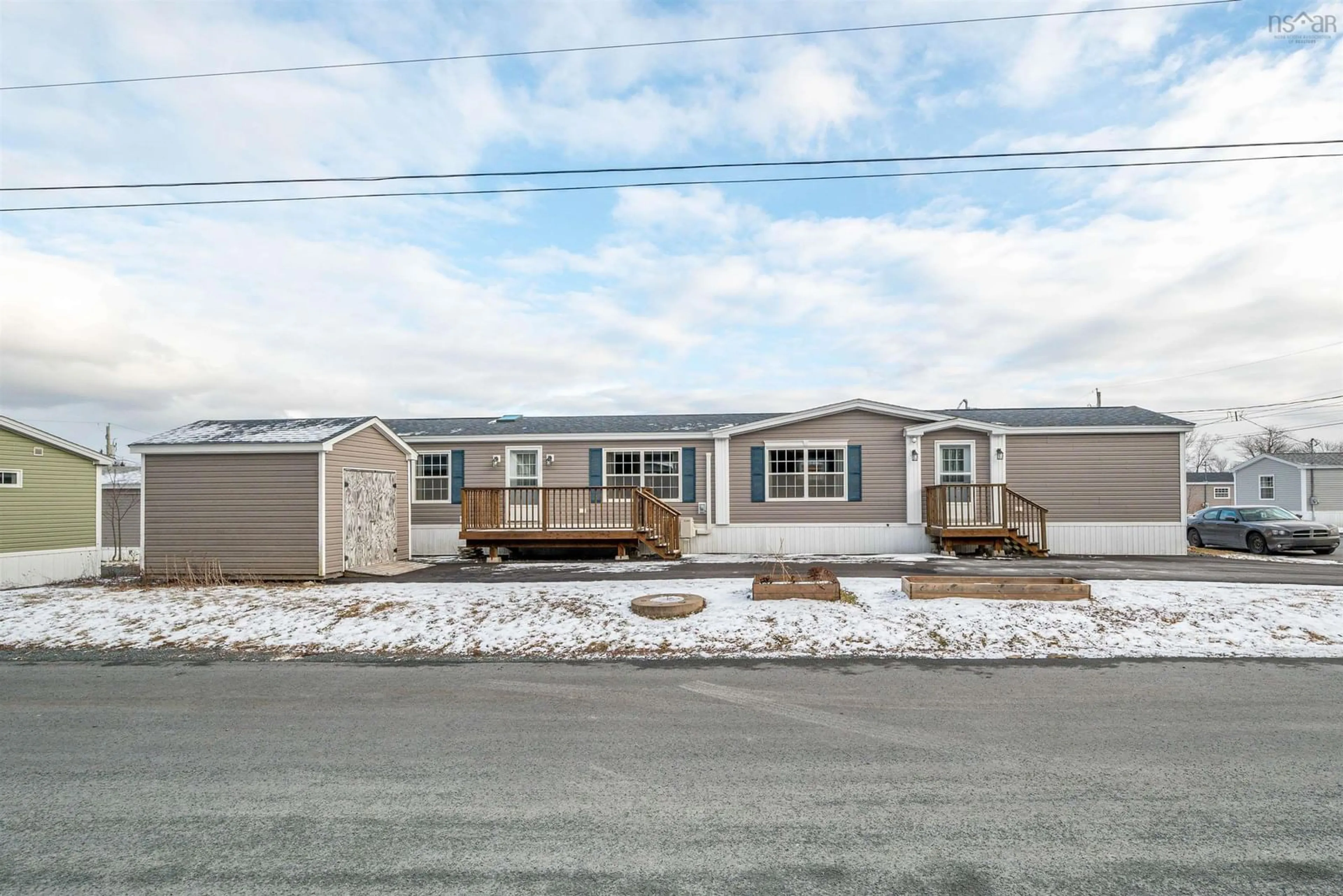 Home with vinyl exterior material, street for 38 Second St, Lucasville Nova Scotia B4B 1P9