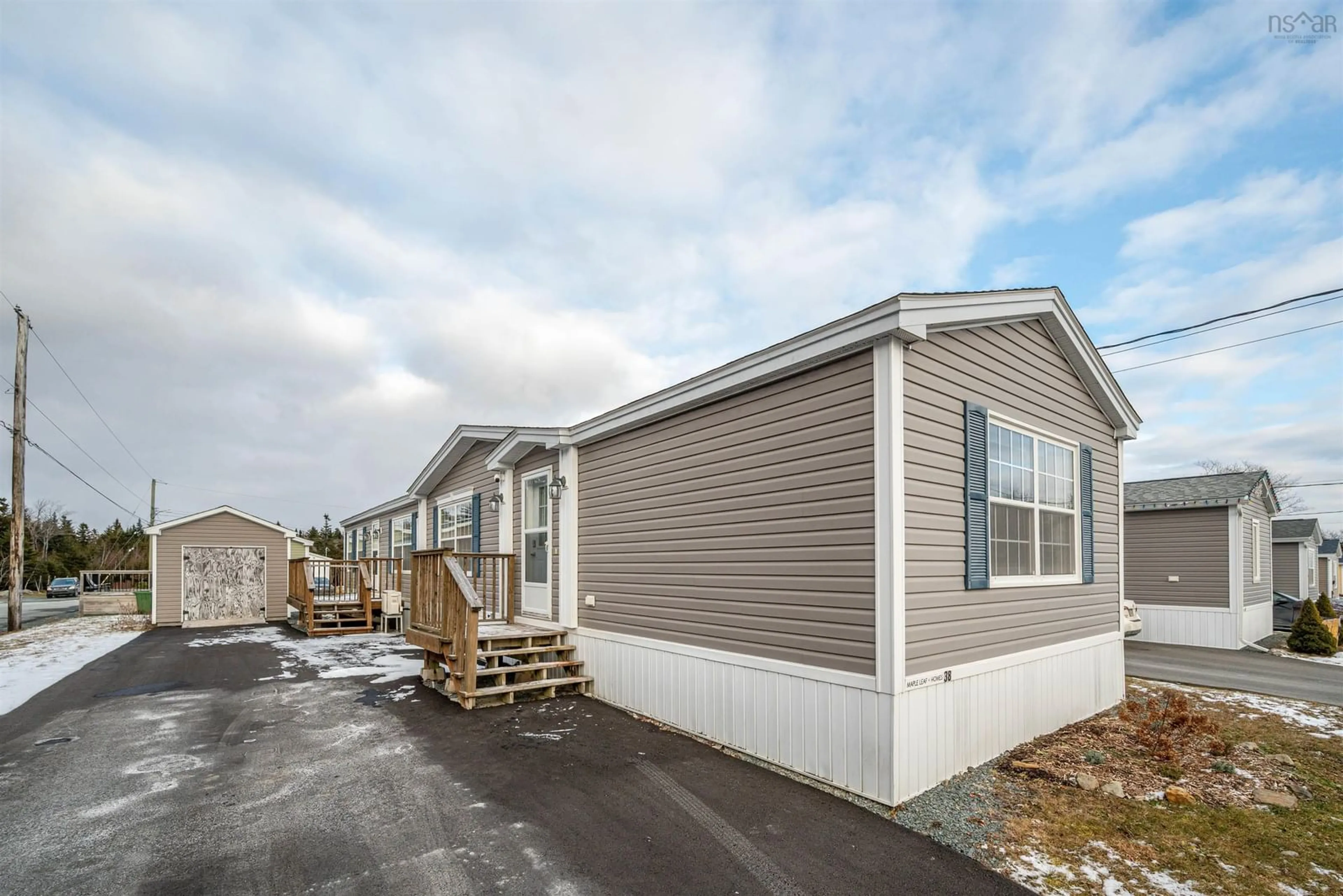 Home with vinyl exterior material, street for 38 Second Street, Lucasville Nova Scotia B4B 1P9