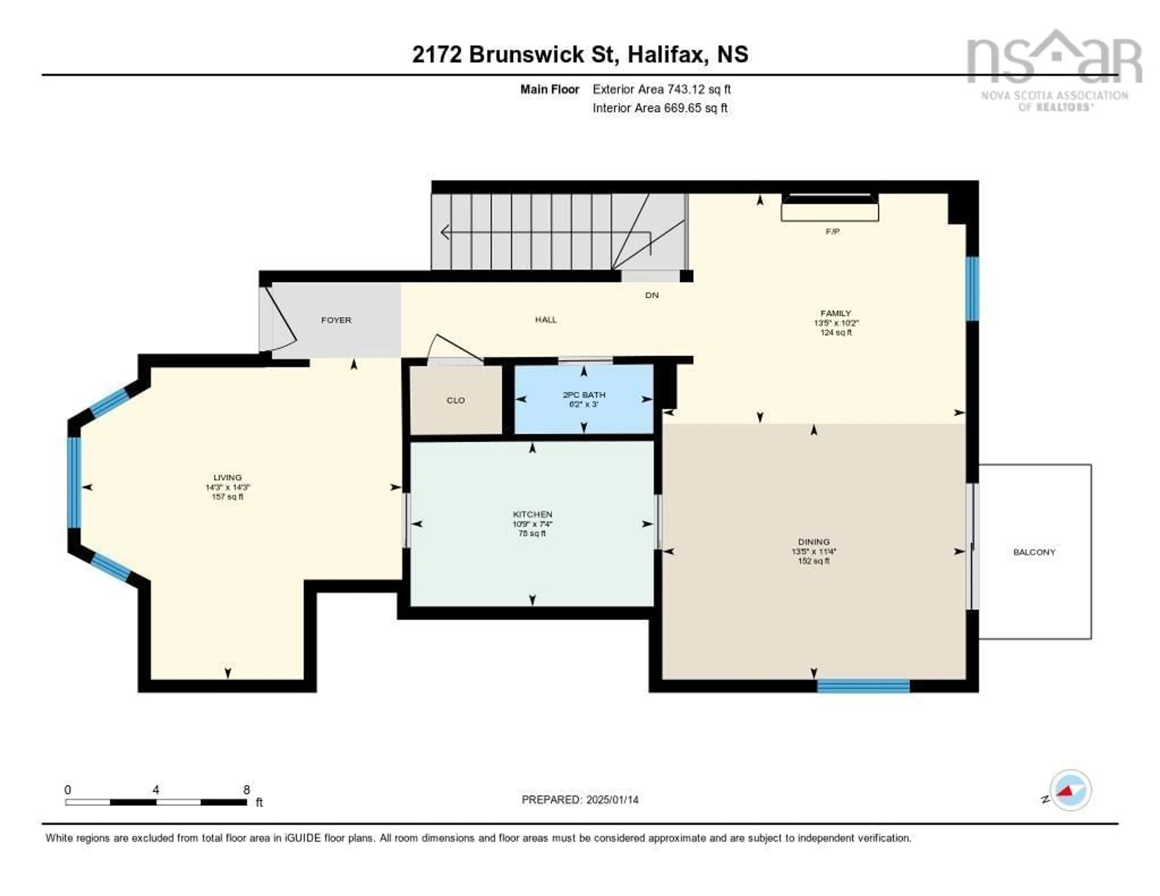 Floor plan for 2172 Brunswick St, Halifax Nova Scotia B3K 2Y8