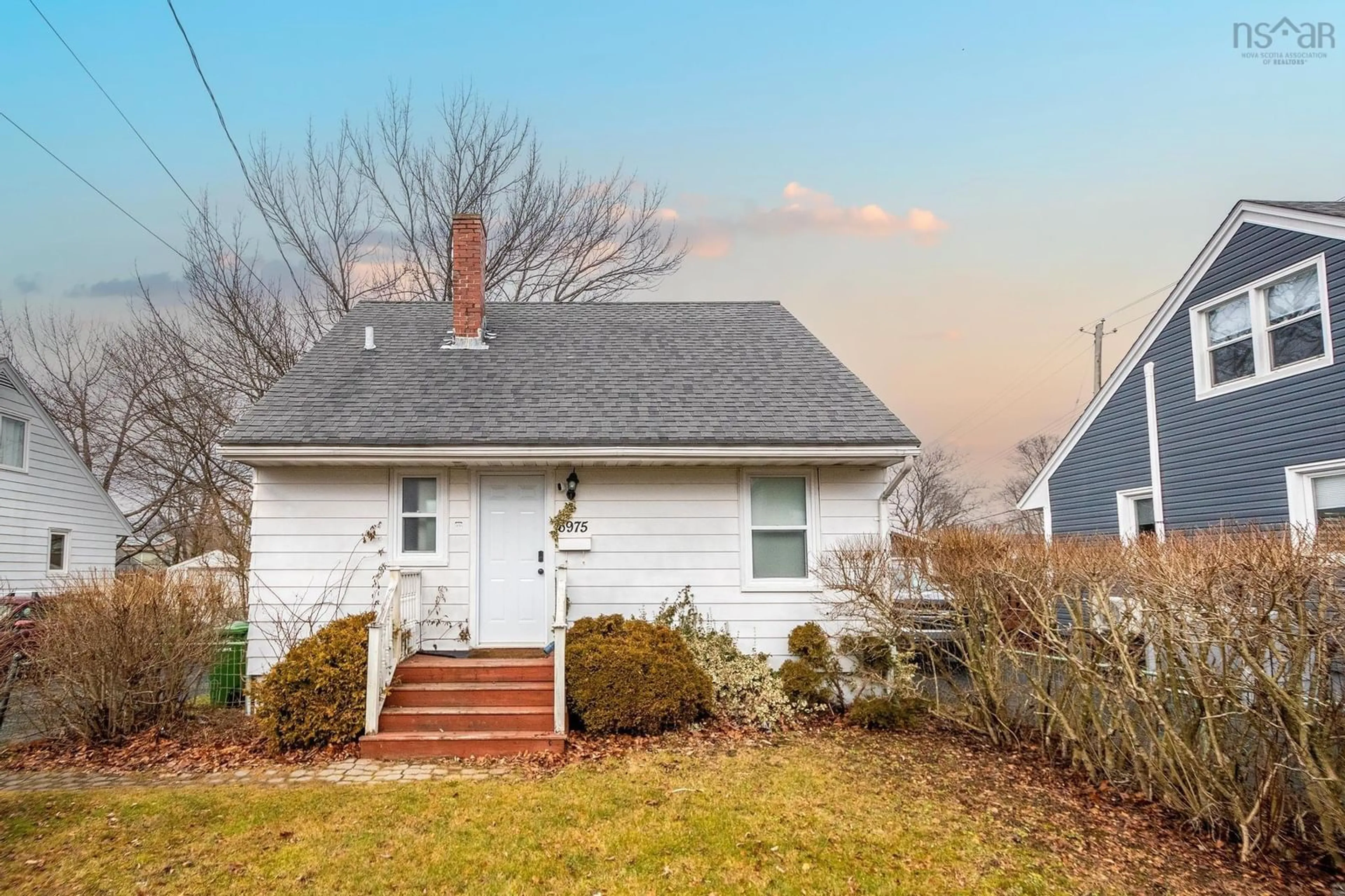 Home with vinyl exterior material, street for 6975 Ward Ave, Halifax Nova Scotia B3L 2K6