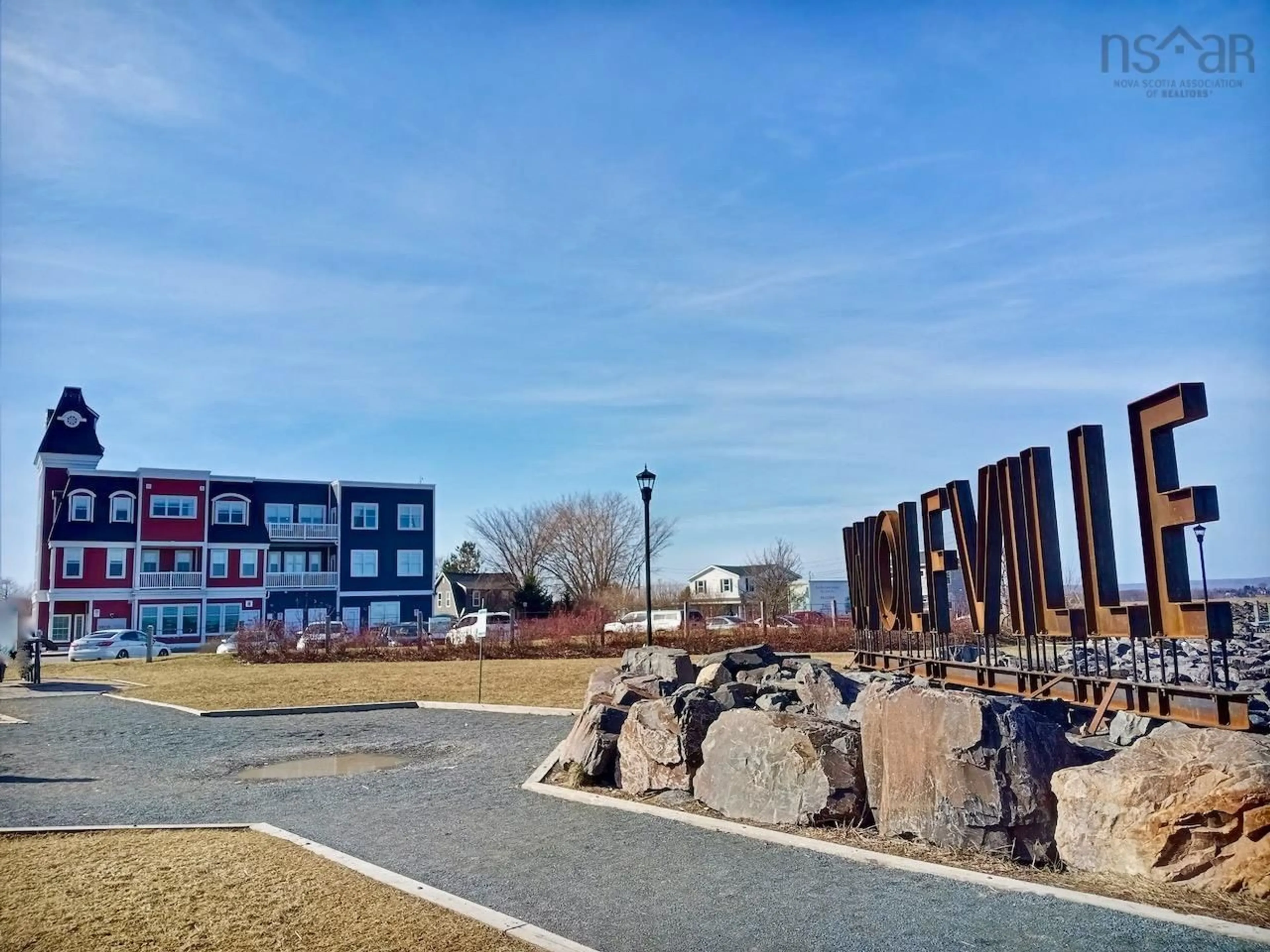 A pic from outside/outdoor area/front of a property/back of a property/a pic from drone, unknown for 24 Harbourside Dr #305, Wolfville Nova Scotia B4P 2C1