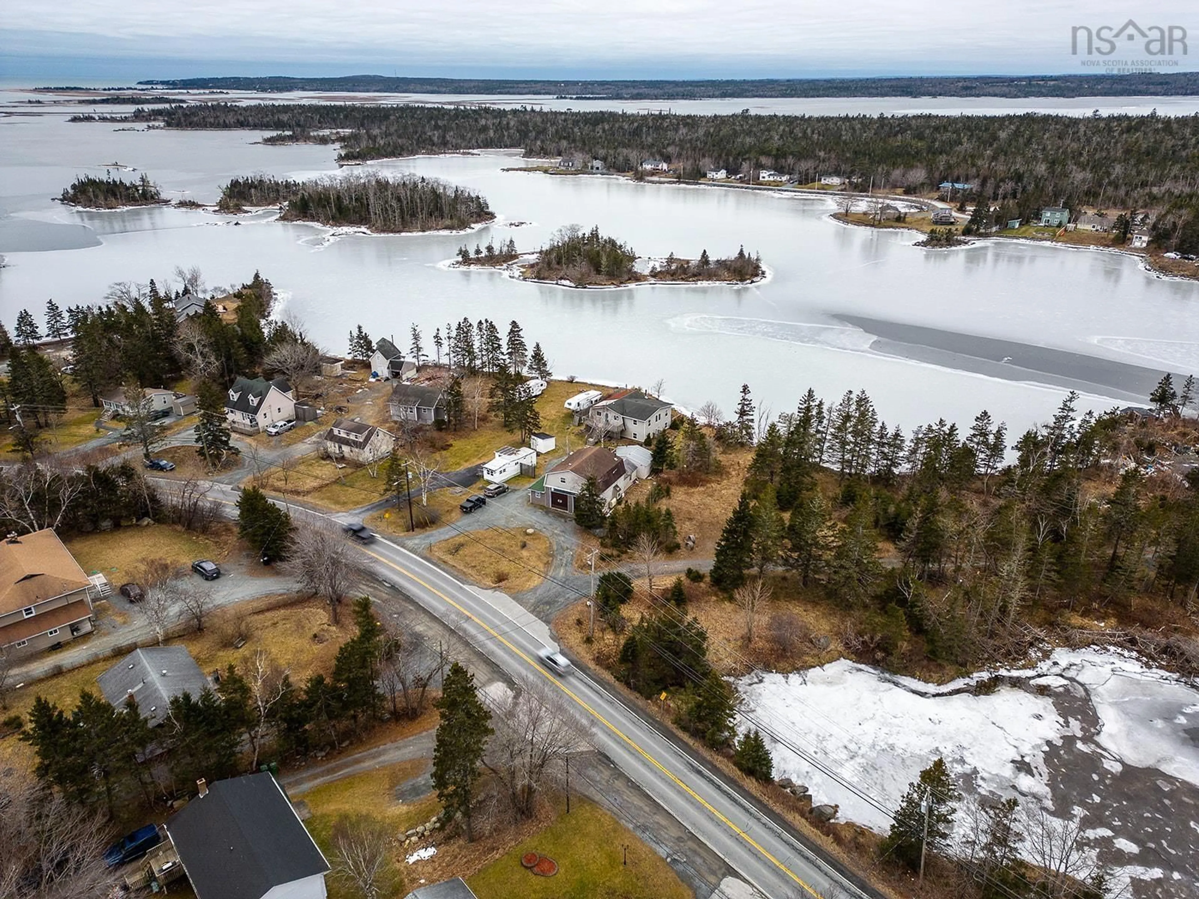 A pic from outside/outdoor area/front of a property/back of a property/a pic from drone, water/lake/river/ocean view for 2414 Lawrencetown Rd, Lawrencetown Nova Scotia B2Z 1L6