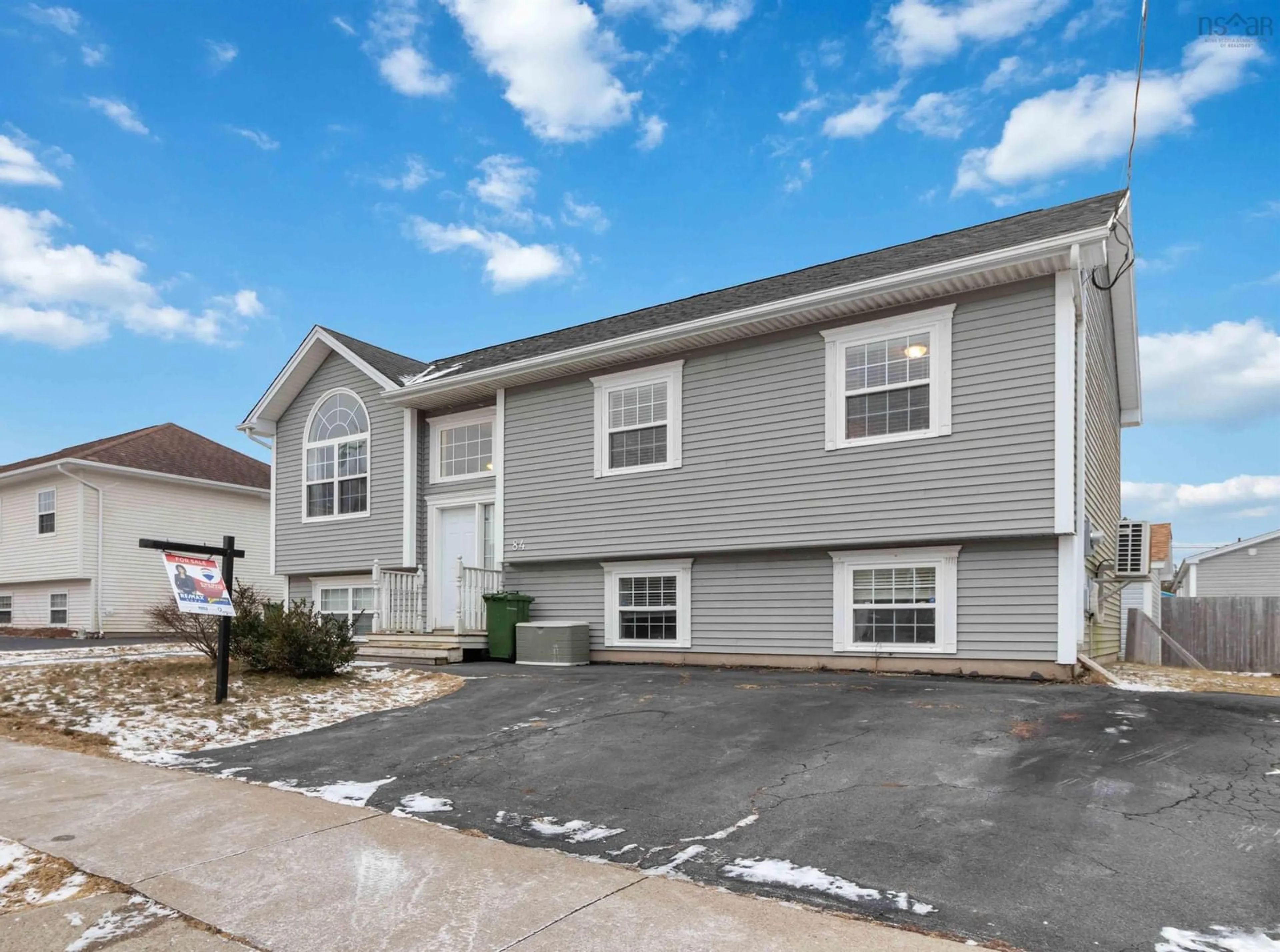 Home with vinyl exterior material, street for 84 Keyport Ave, Eastern Passage Nova Scotia B3G 0C5