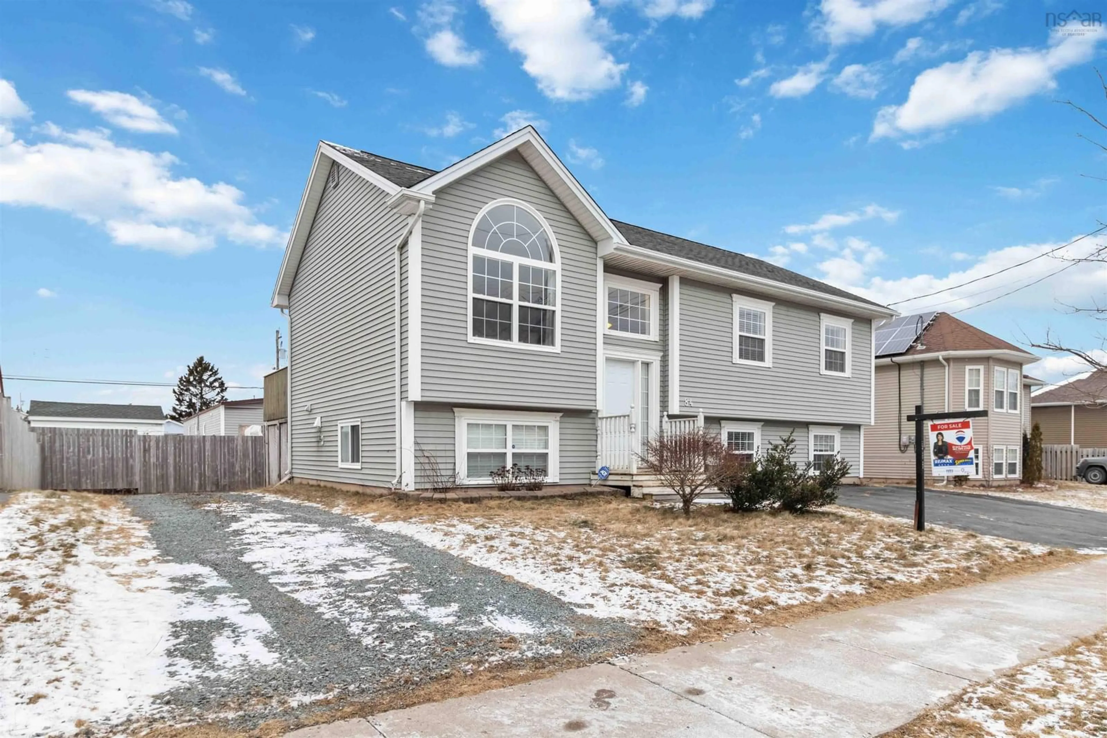 Home with vinyl exterior material, street for 84 Keyport Ave, Eastern Passage Nova Scotia B3G 0C5