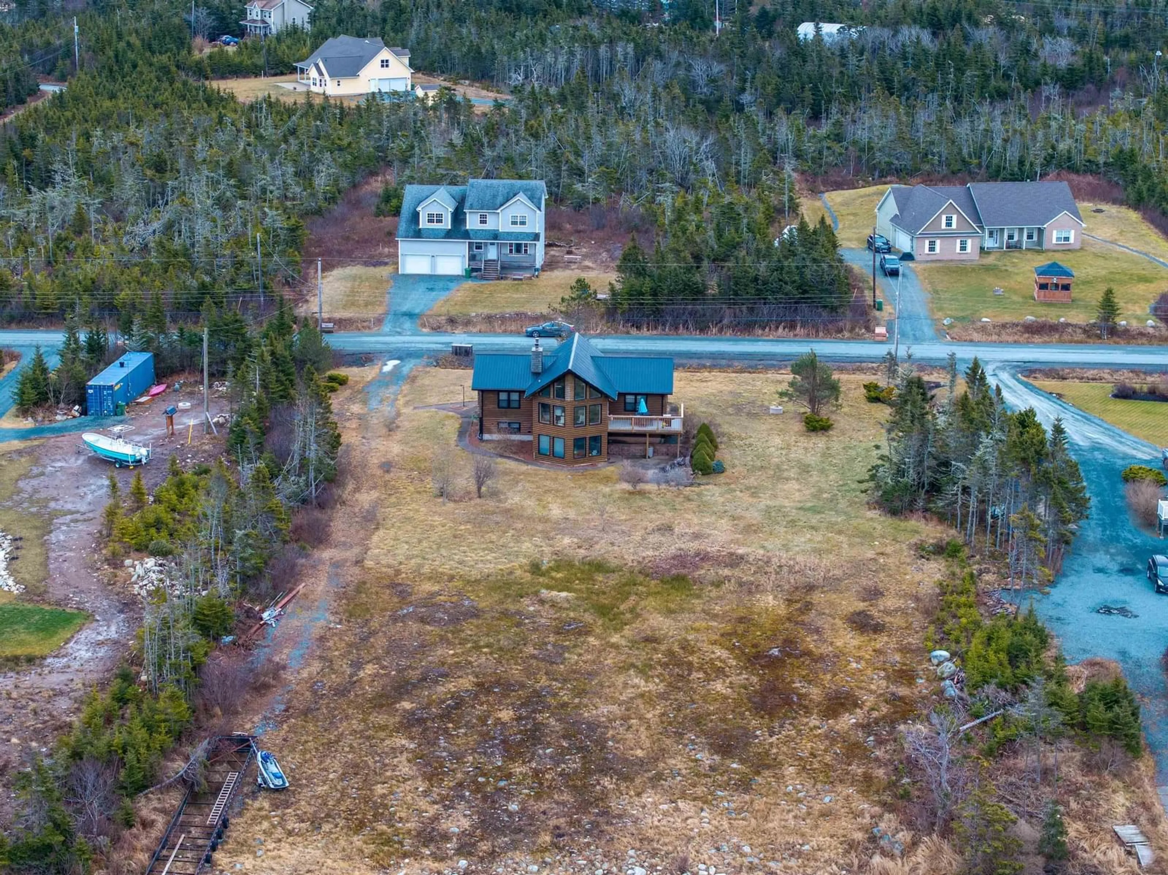 A pic from outside/outdoor area/front of a property/back of a property/a pic from drone, water/lake/river/ocean view for 20 Emerald Dr, Three Fathom Harbour Nova Scotia B0J 2L0