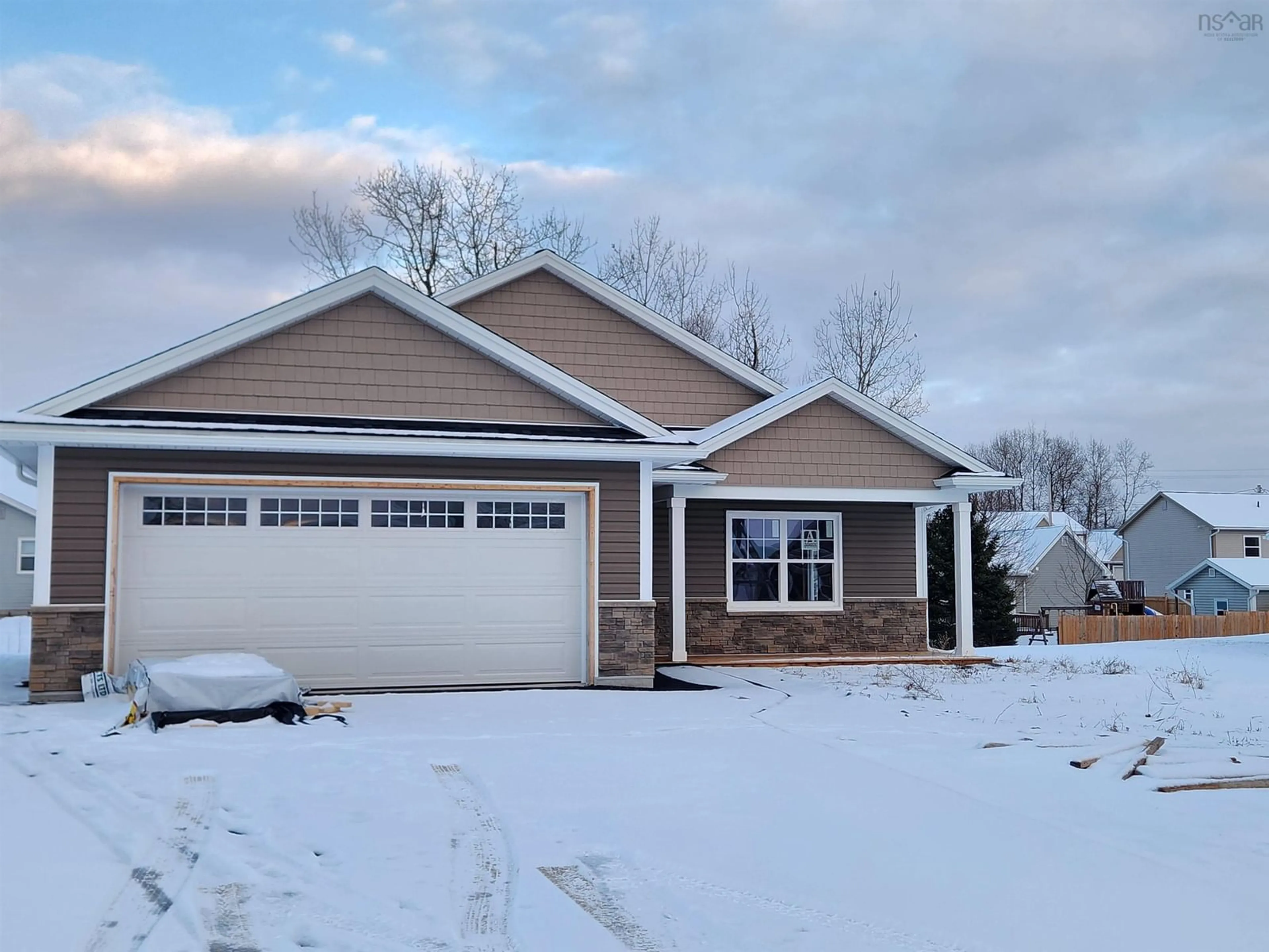 Home with vinyl exterior material, street for 43 Covey St #lot 434, North Kentville Nova Scotia B4N 0H8