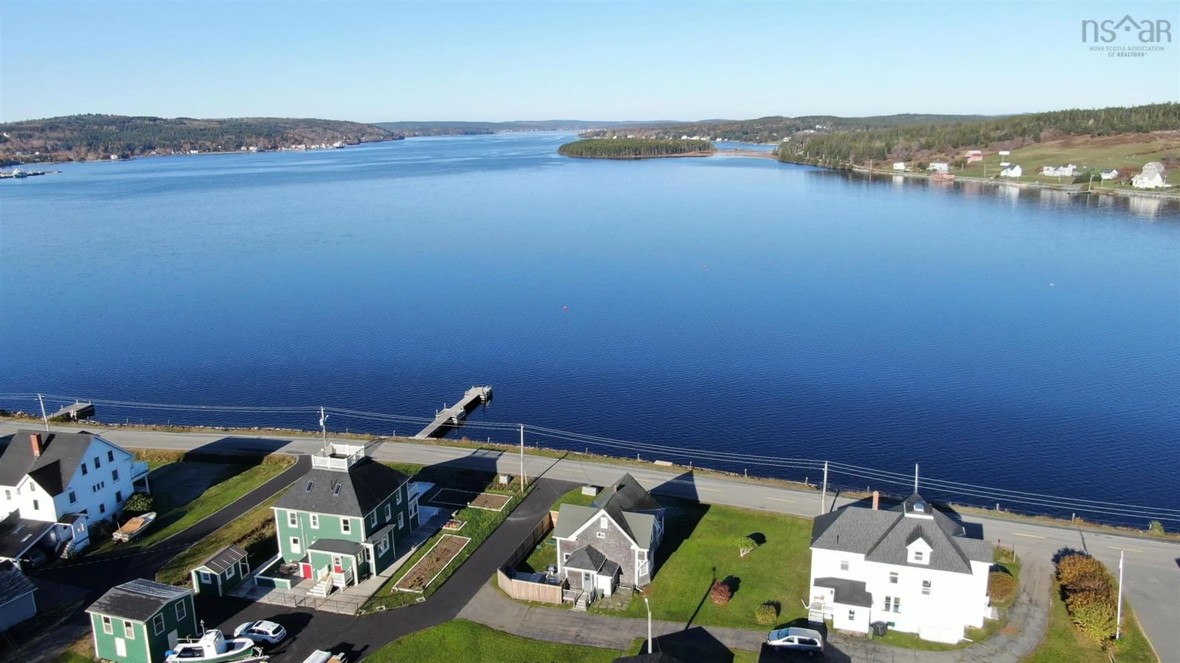 A pic from outside/outdoor area/front of a property/back of a property/a pic from drone, water/lake/river/ocean view for 91 Lower Lahave Rd, Riverport Nova Scotia B0J 2W0