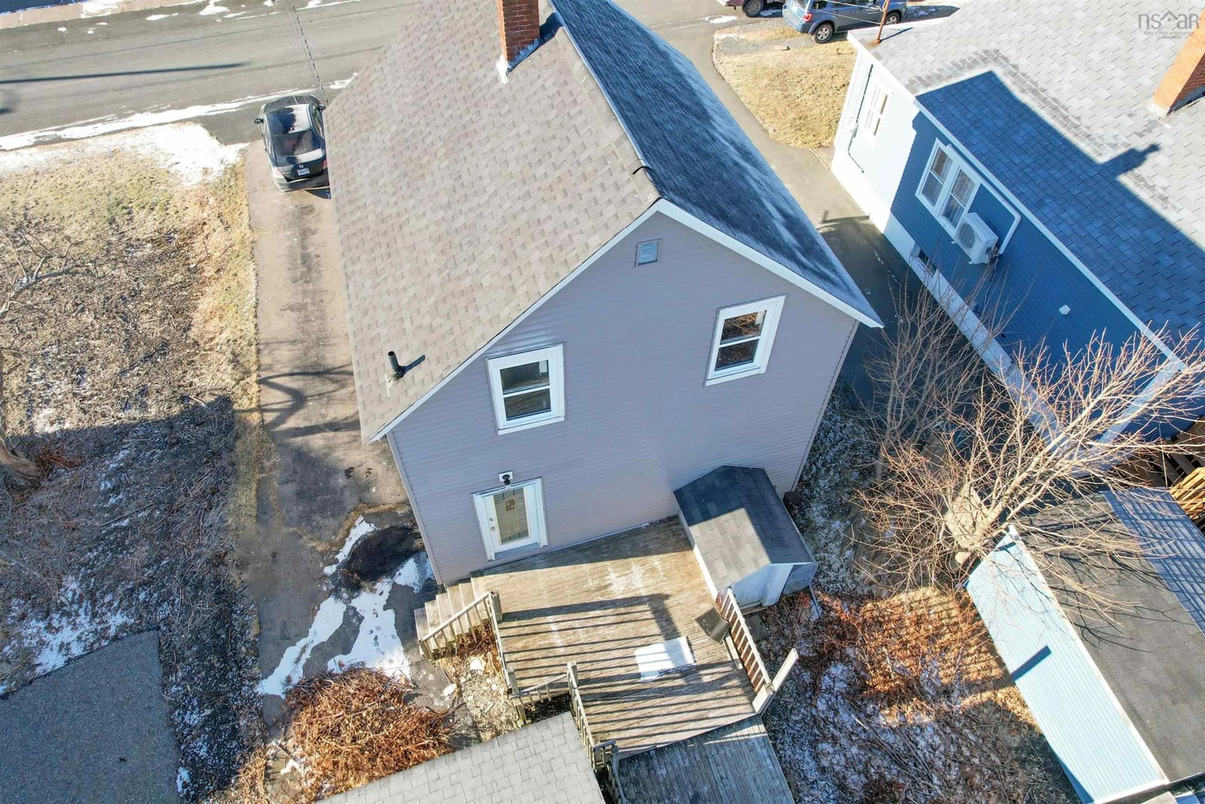 A pic from outside/outdoor area/front of a property/back of a property/a pic from drone, street for 26 Mcdougall St, Glace Bay Nova Scotia B1A 3E7