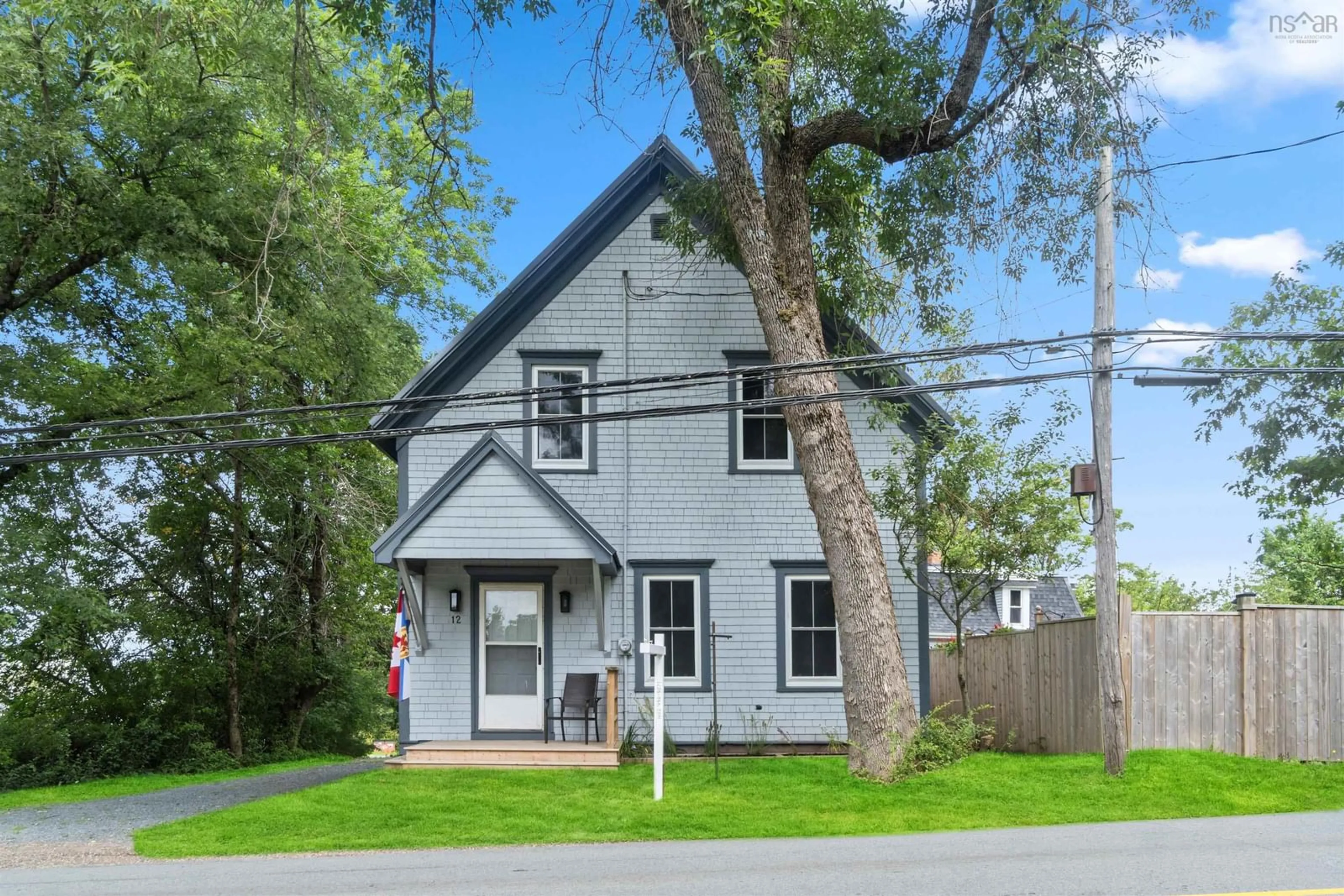 Home with vinyl exterior material, street for 12 Kitchener St, Stewiacke Nova Scotia B2N 2J0