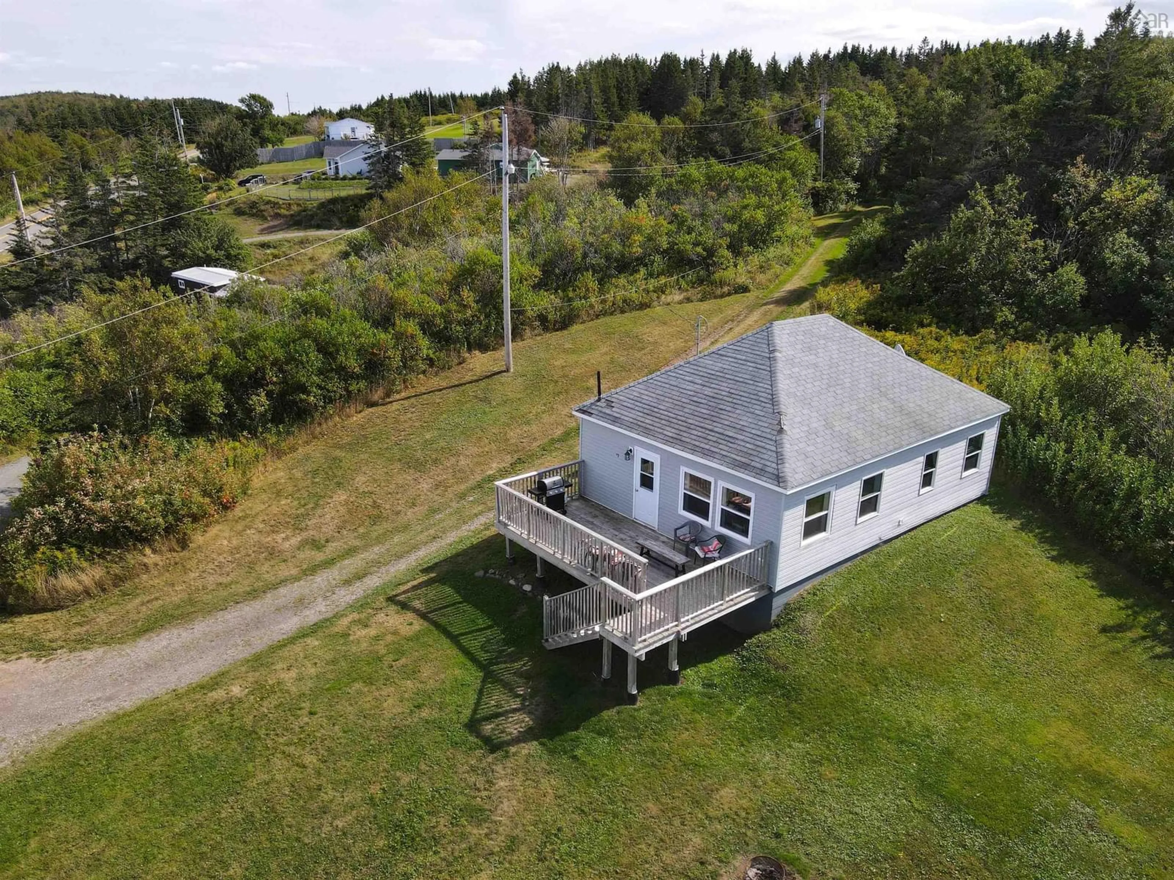 A pic from outside/outdoor area/front of a property/back of a property/a pic from drone, building for 27 Old School Loop, Cape George Point Nova Scotia B2G 2L2