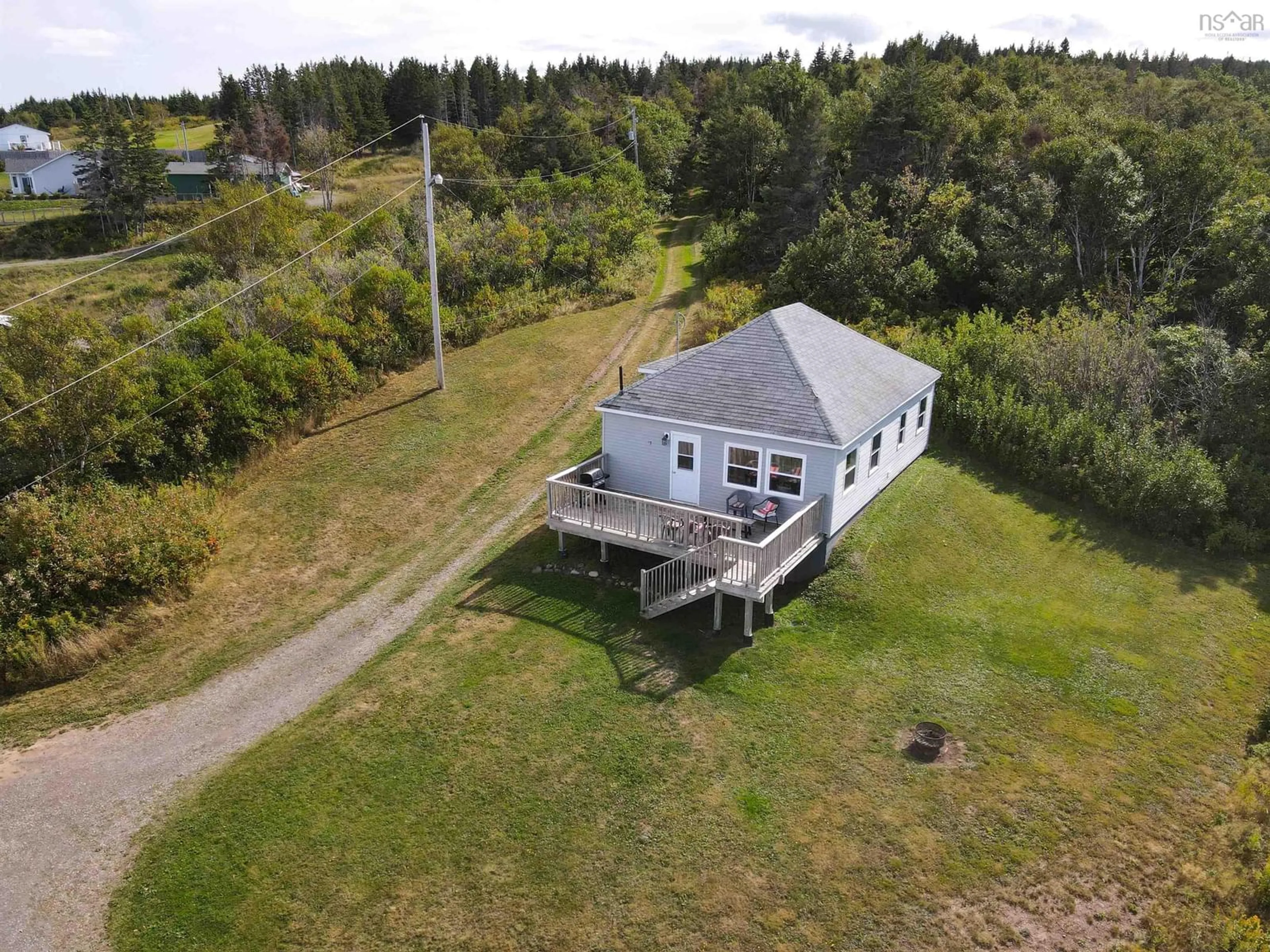 A pic from outside/outdoor area/front of a property/back of a property/a pic from drone, building for 27 Old School Loop, Cape George Point Nova Scotia B2G 2L2