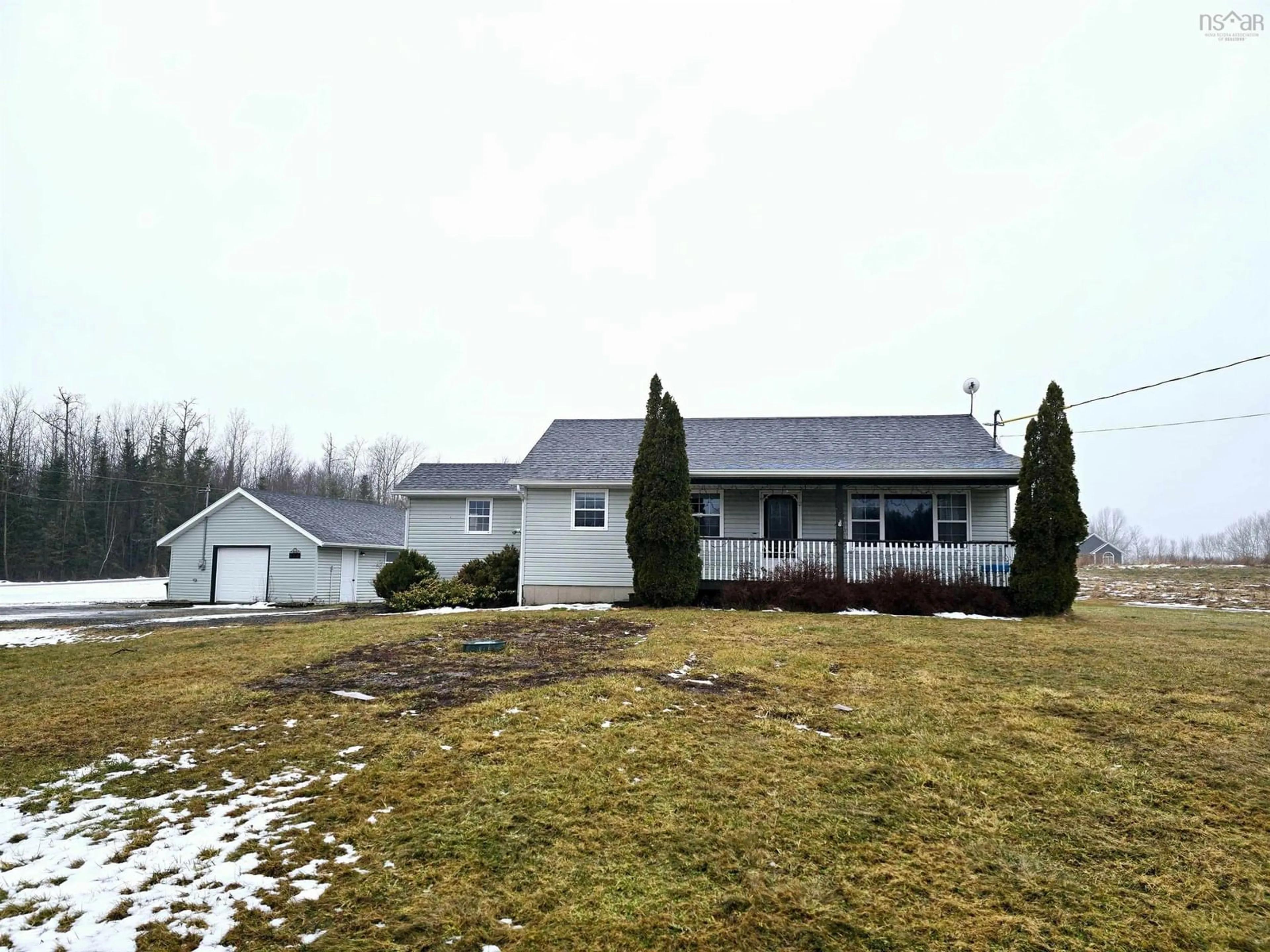 A pic from outside/outdoor area/front of a property/back of a property/a pic from drone, unknown for 28 Holmes Lane, Union Centre Nova Scotia B0K 2A0