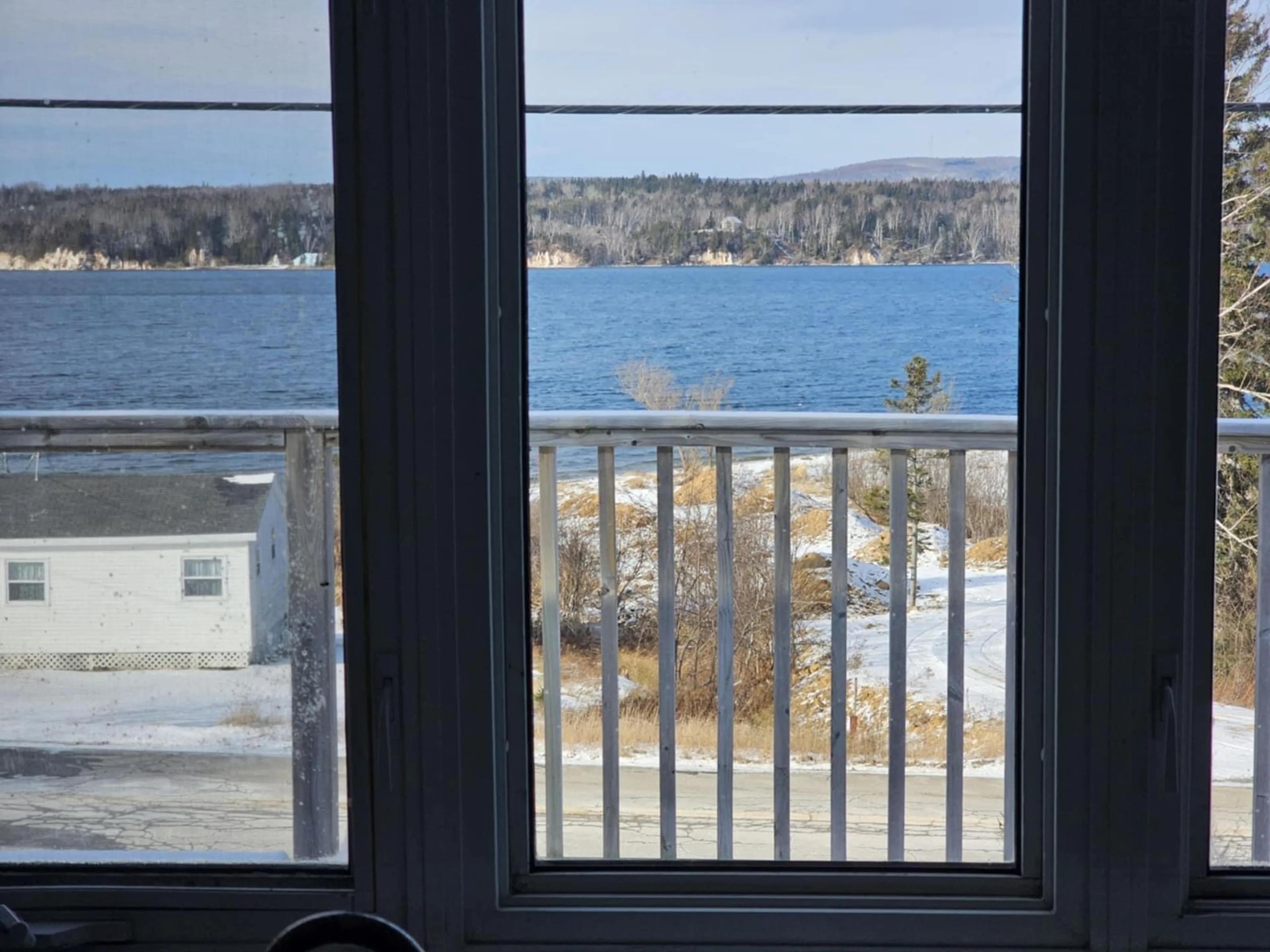 Balcony in the apartment, water/lake/river/ocean view for 8820 Kempt Head Rd, Kempt Head Nova Scotia B1X 1R4